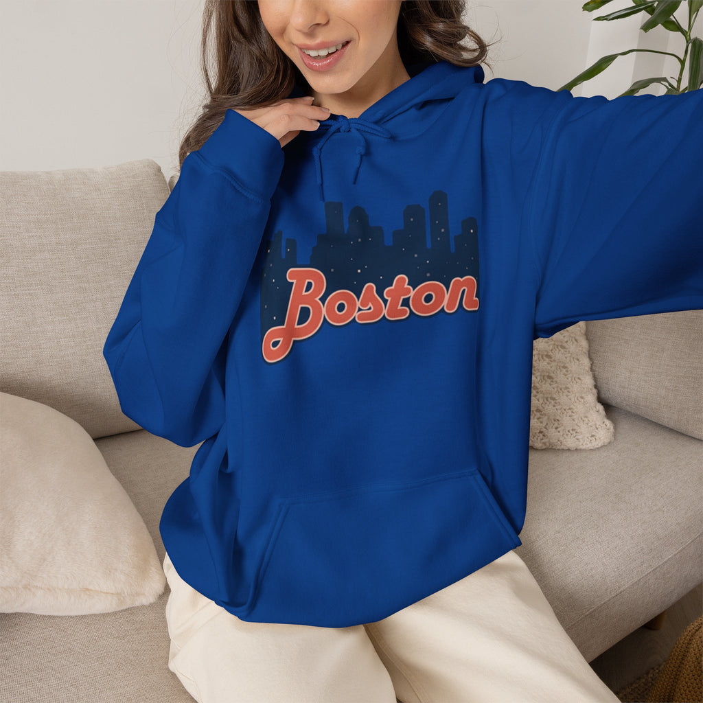 Boston Forever Hoodie — Boston Logo Hooded Sweatshirt