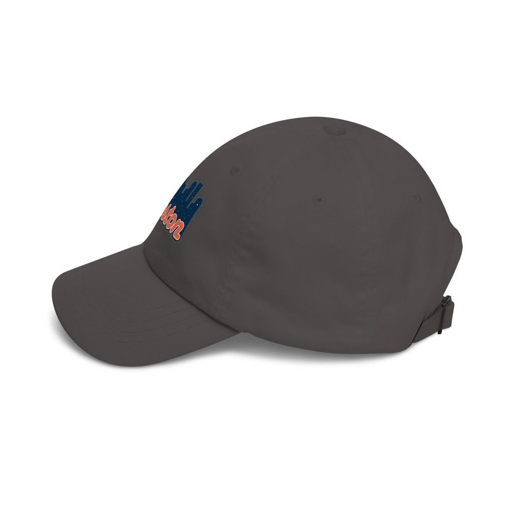 Boston Skyline Dad Cap — Vintage Script Embroidered Baseball Hat