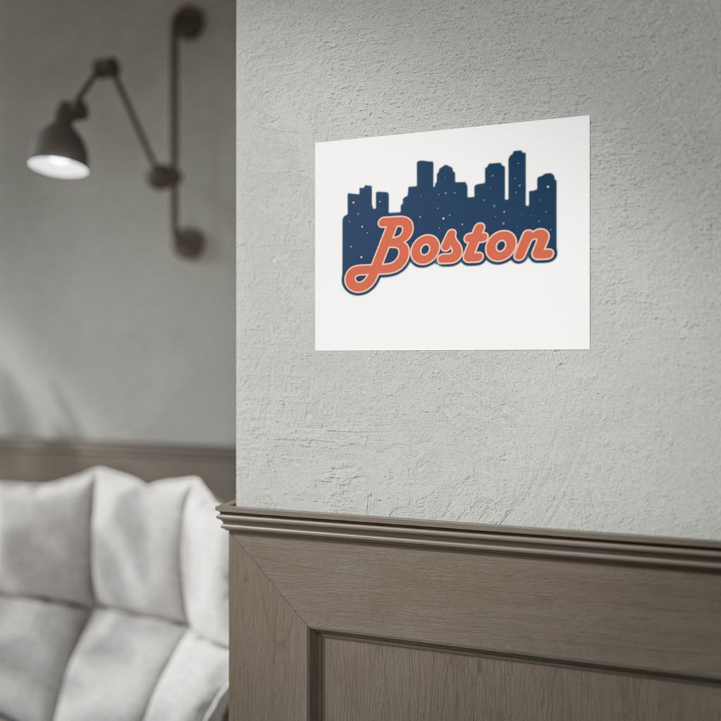 Boston Forever Rolled Poster — City Pride Wall Art