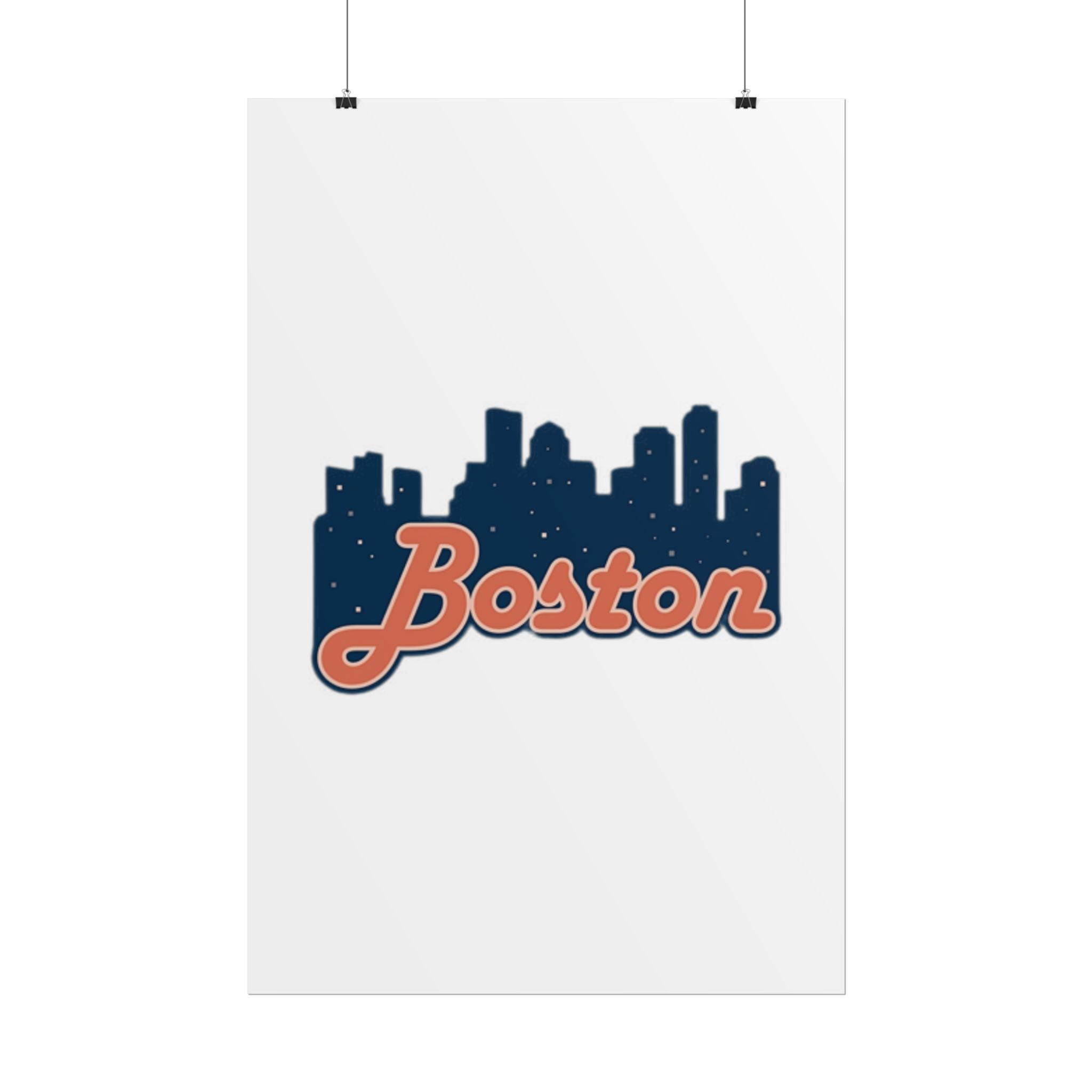 Boston Forever Rolled Poster — City Pride Wall Art
