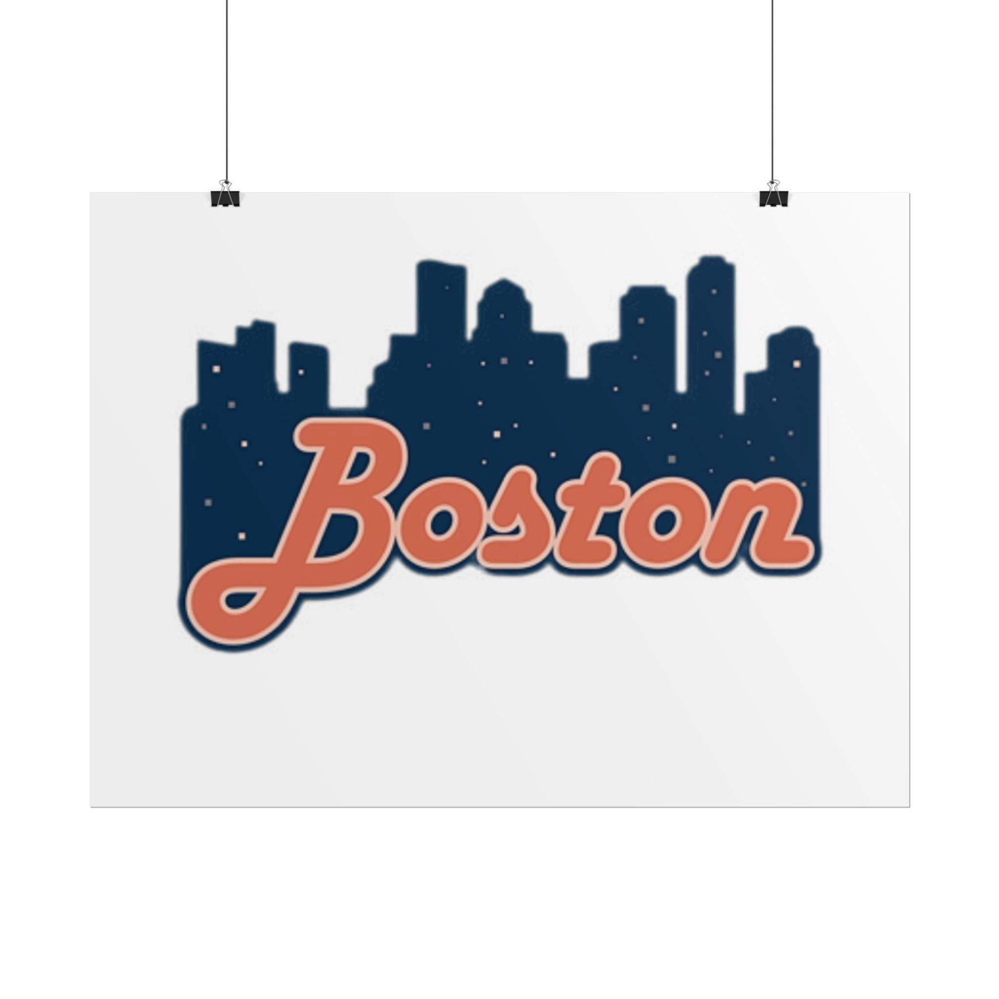 Boston Forever Rolled Poster — City Pride Wall Art