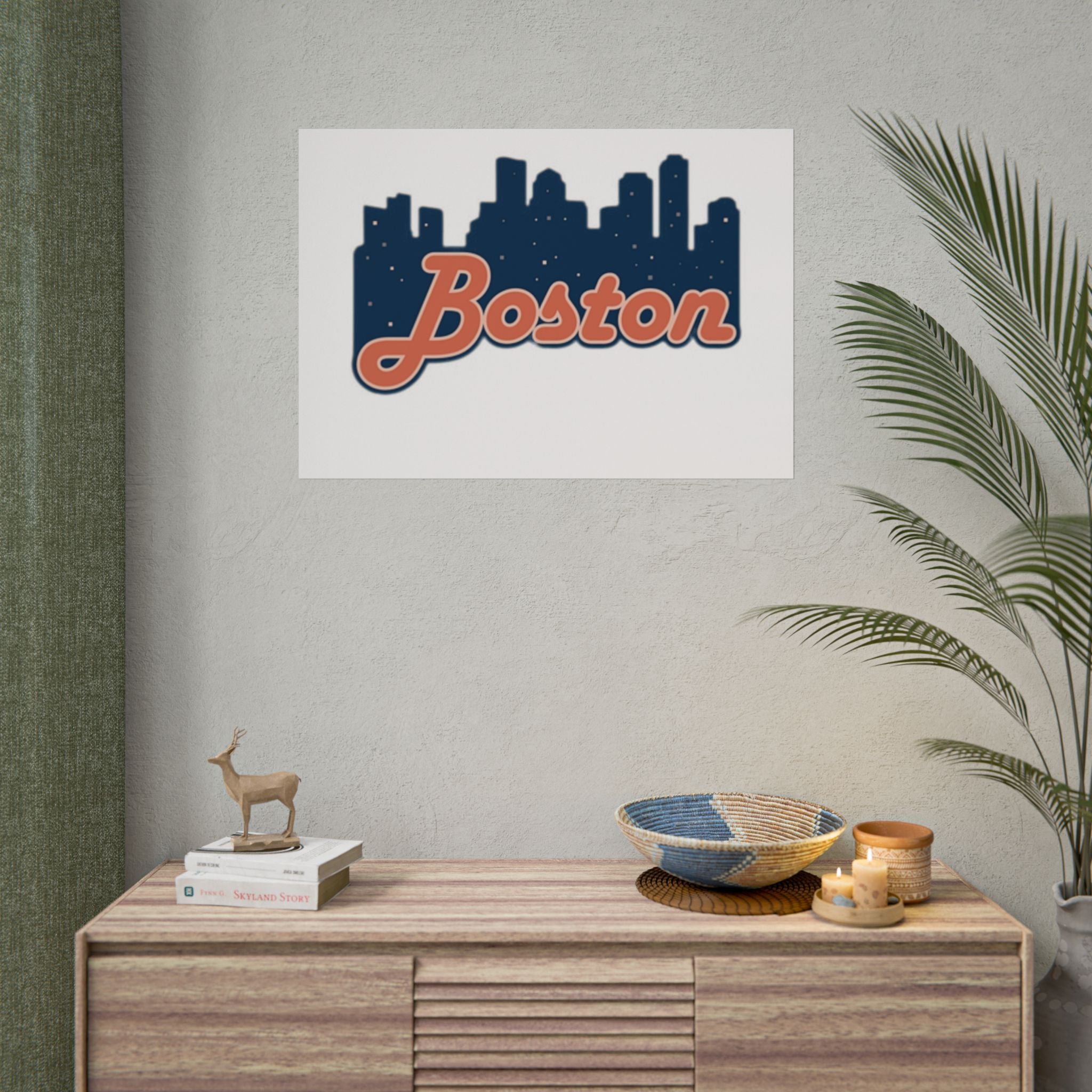 Boston Forever Rolled Poster — City Pride Wall Art