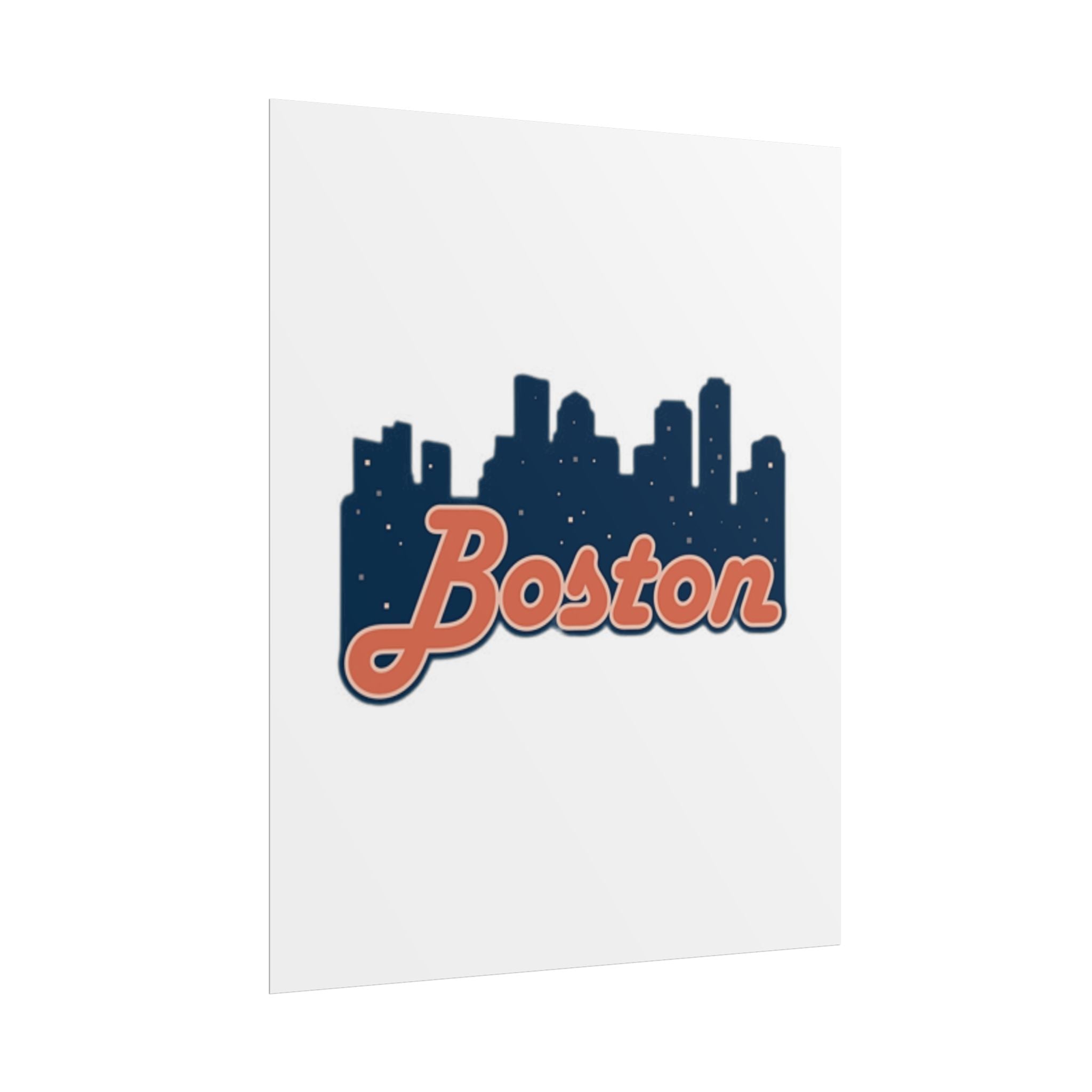 Boston Forever Rolled Poster — City Pride Wall Art