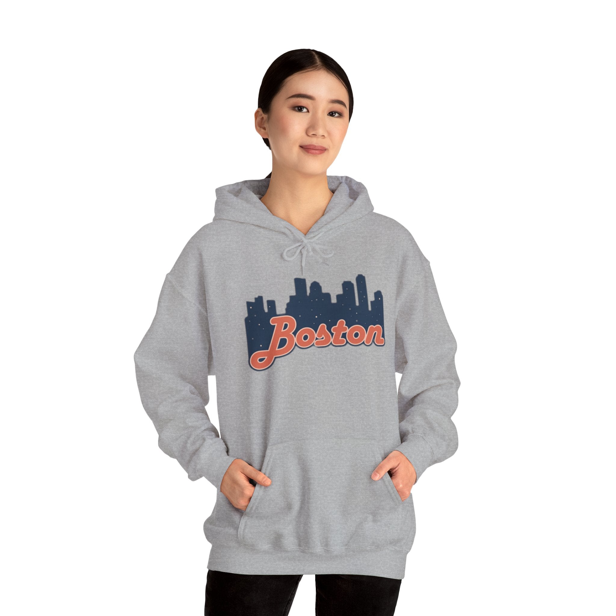 Boston Forever Hoodie — Boston Logo Hooded Sweatshirt