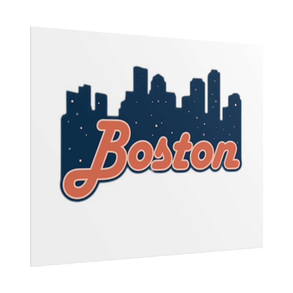 Boston Forever Rolled Poster — City Pride Wall Art