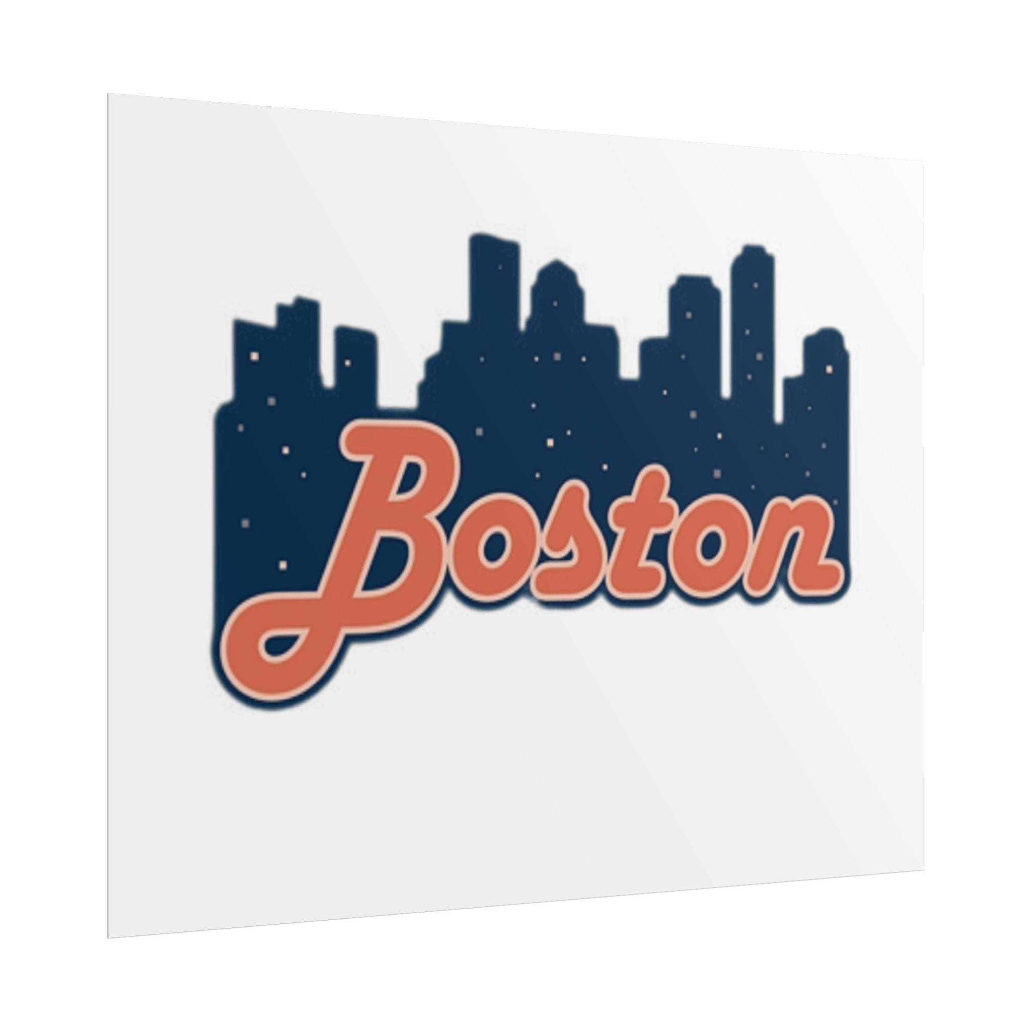 Boston Forever Rolled Poster — City Pride Wall Art