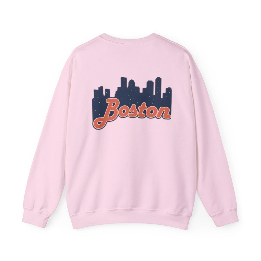 Boston Skyline Sweatshirt – Retro Script City Crewneck