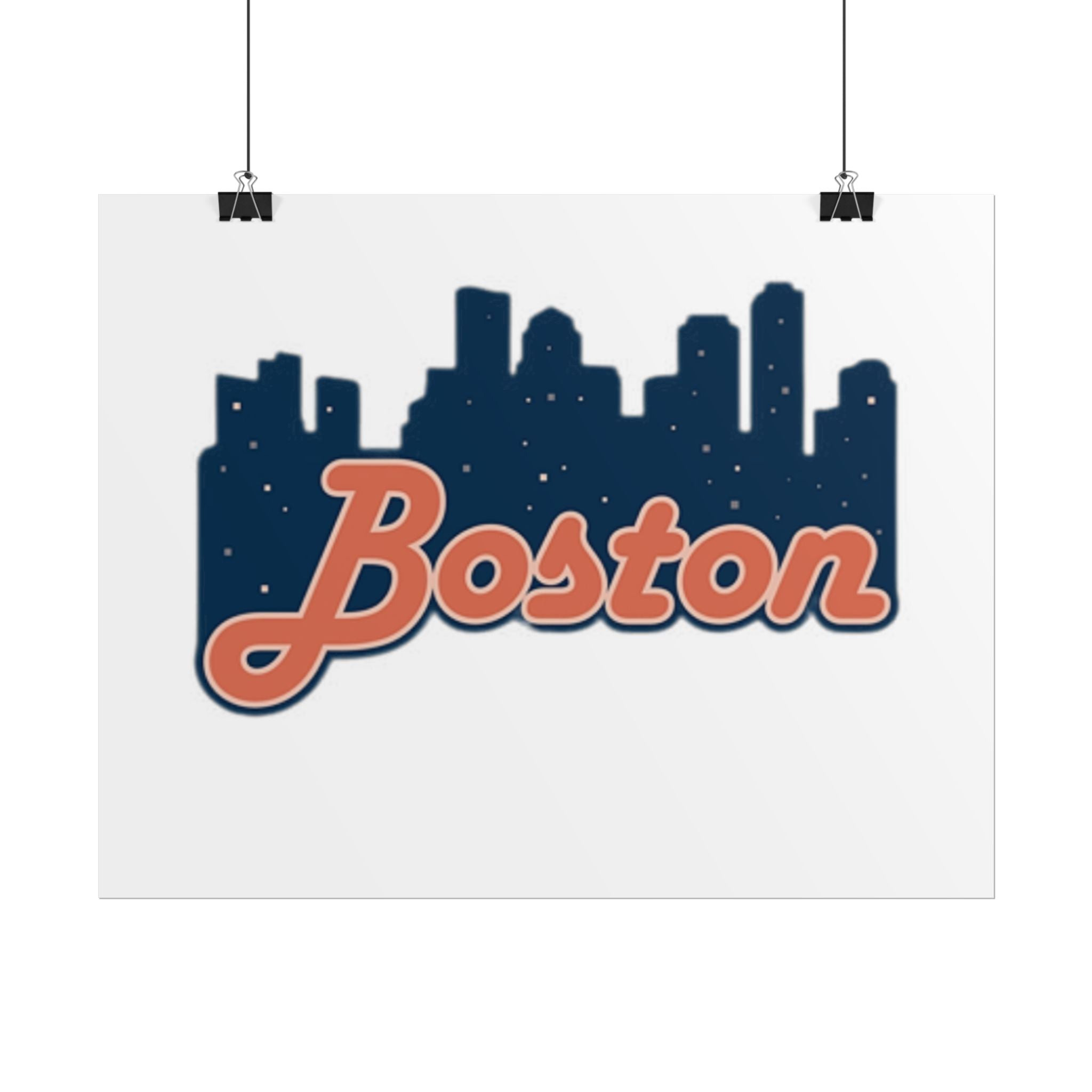 Boston Forever Rolled Poster — City Pride Wall Art