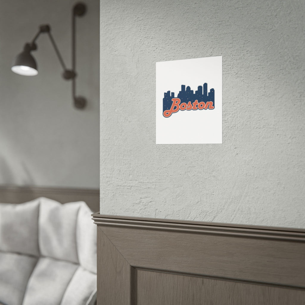 Boston Forever Rolled Poster — City Pride Wall Art