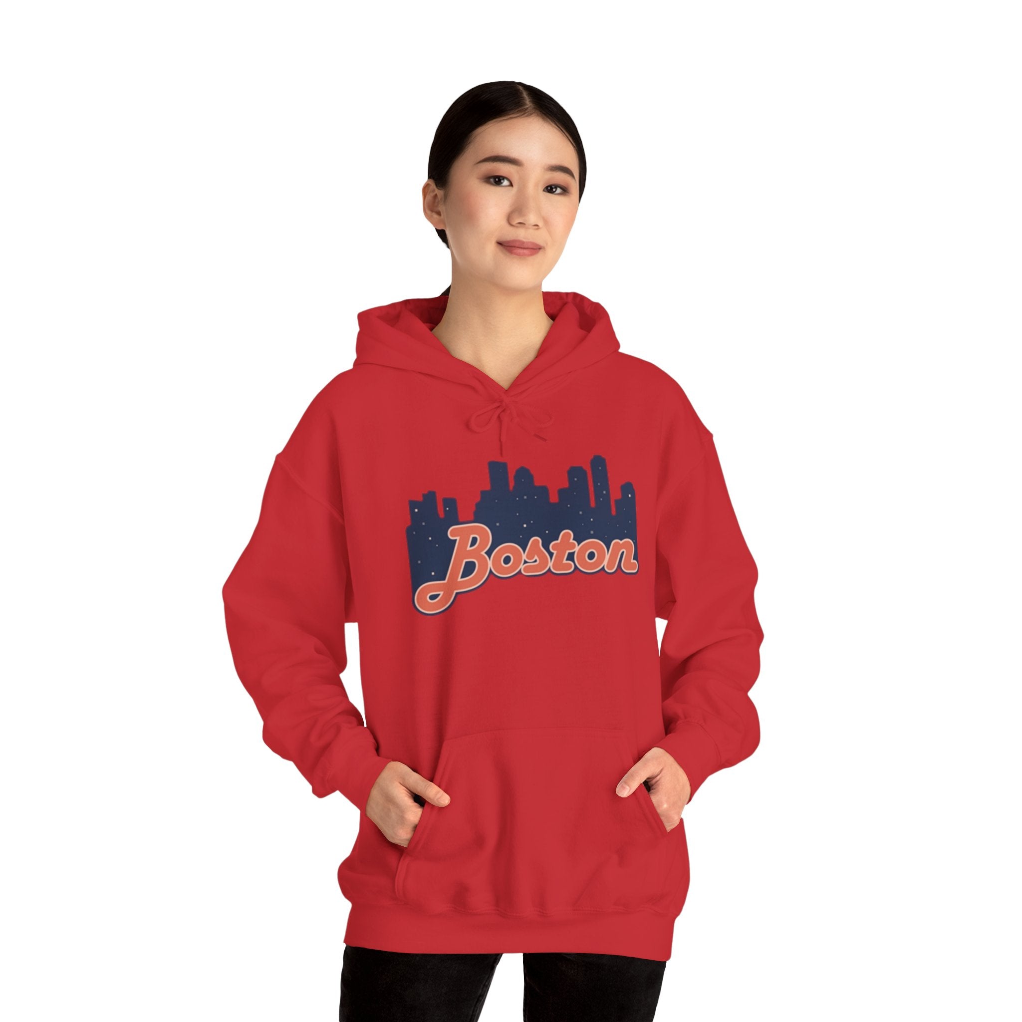 Boston Forever Hoodie — Boston Logo Hooded Sweatshirt