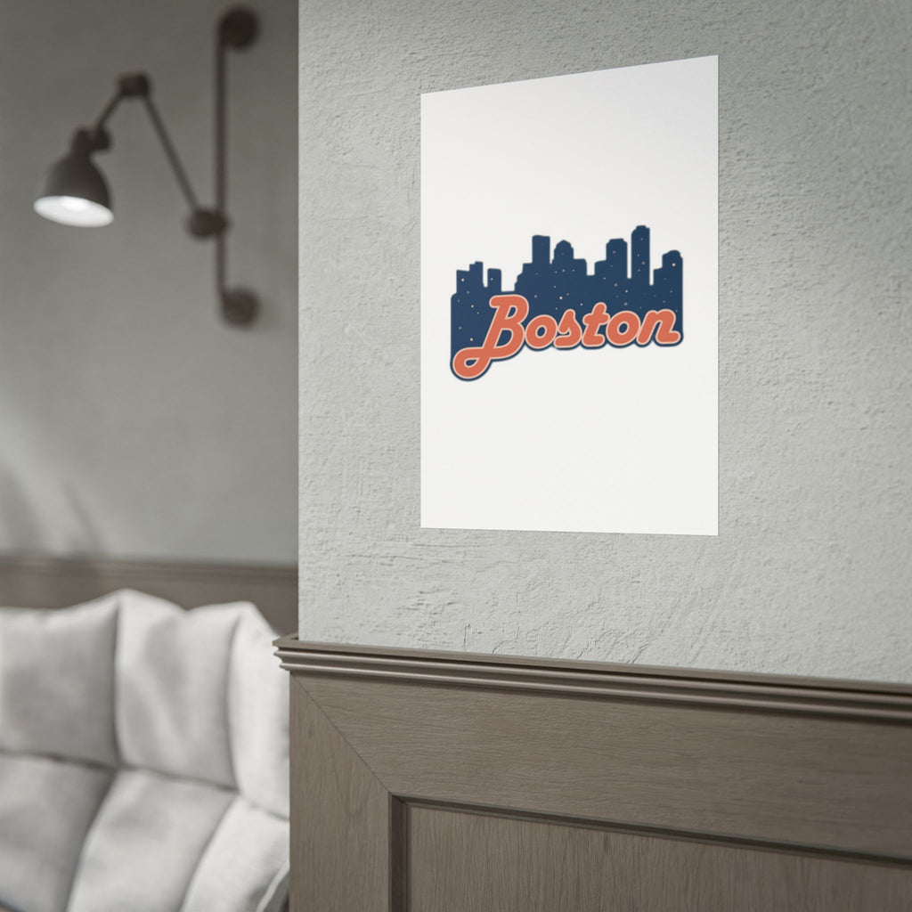 Boston Forever Rolled Poster — City Pride Wall Art