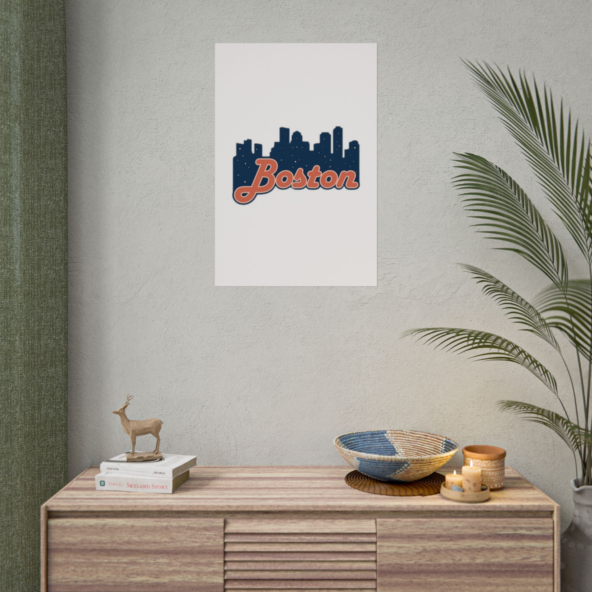 Boston Forever Rolled Poster — City Pride Wall Art