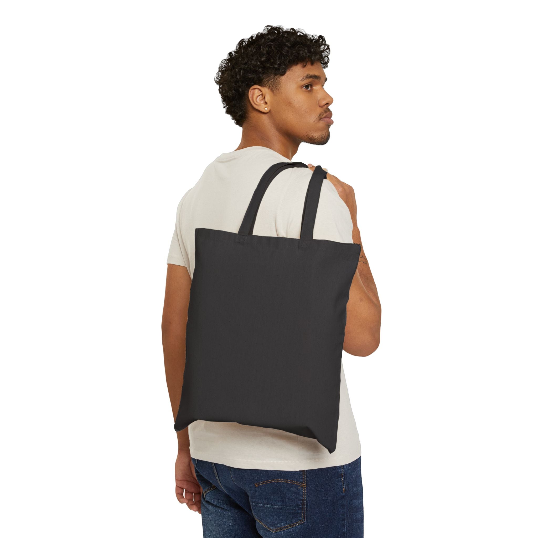 Boston Skyline Canvas Tote Bag — Retro Script City Souvenir