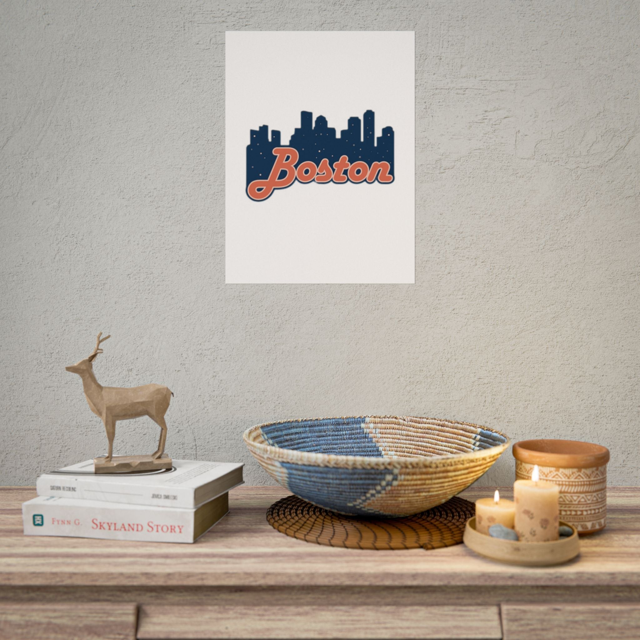 Boston Forever Rolled Poster — City Pride Wall Art