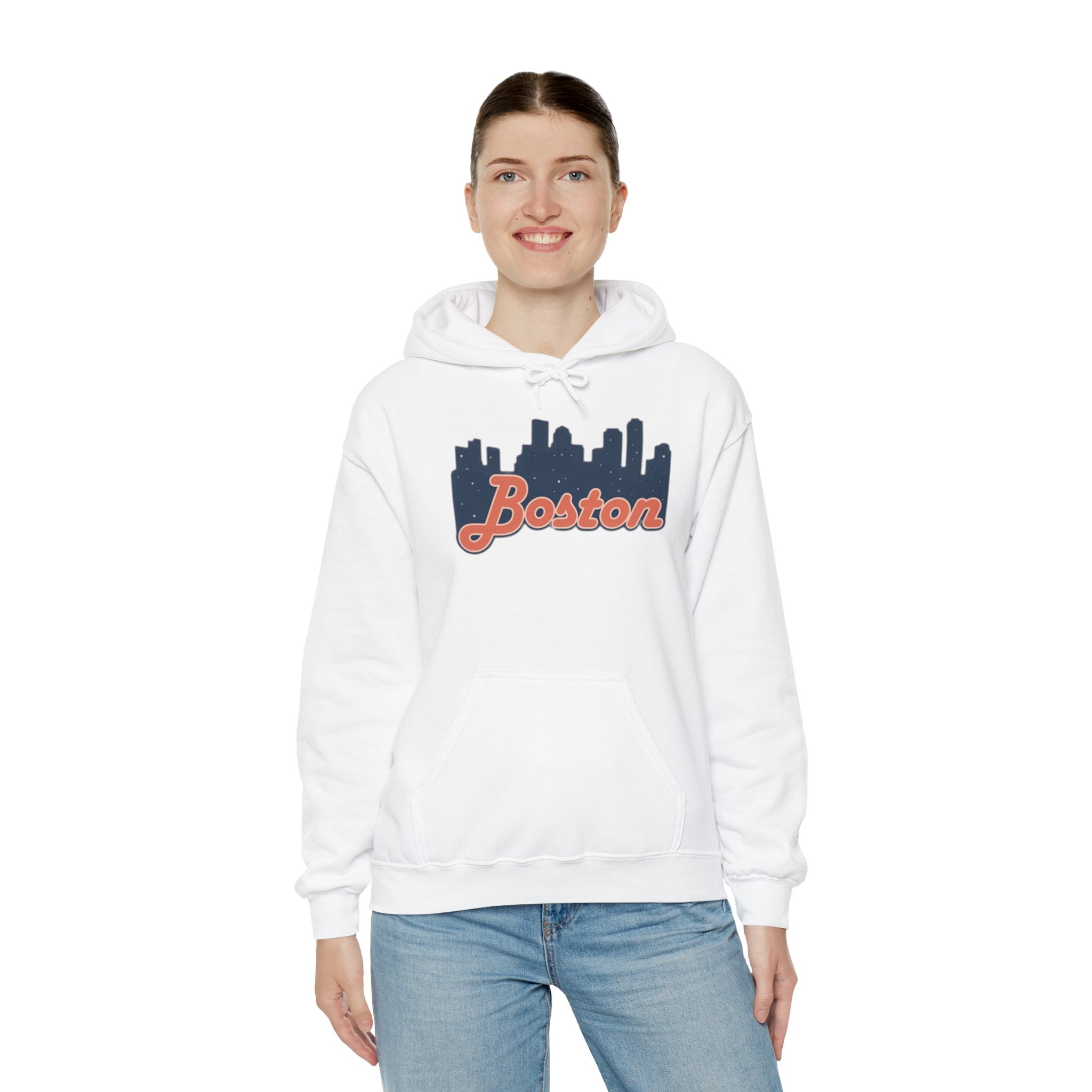 Boston Forever Hoodie — Boston Logo Hooded Sweatshirt