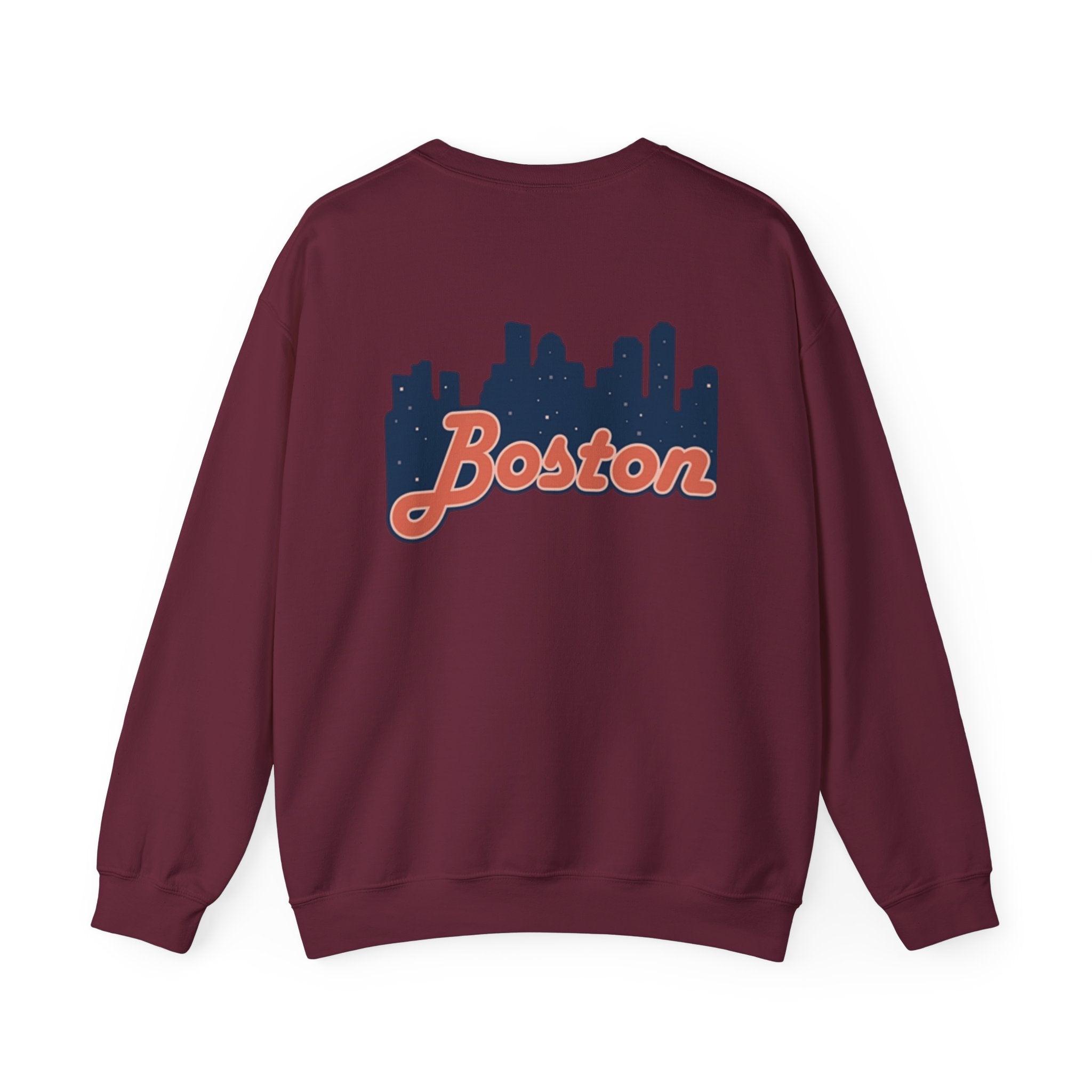 Boston Skyline Sweatshirt – Retro Script City Crewneck