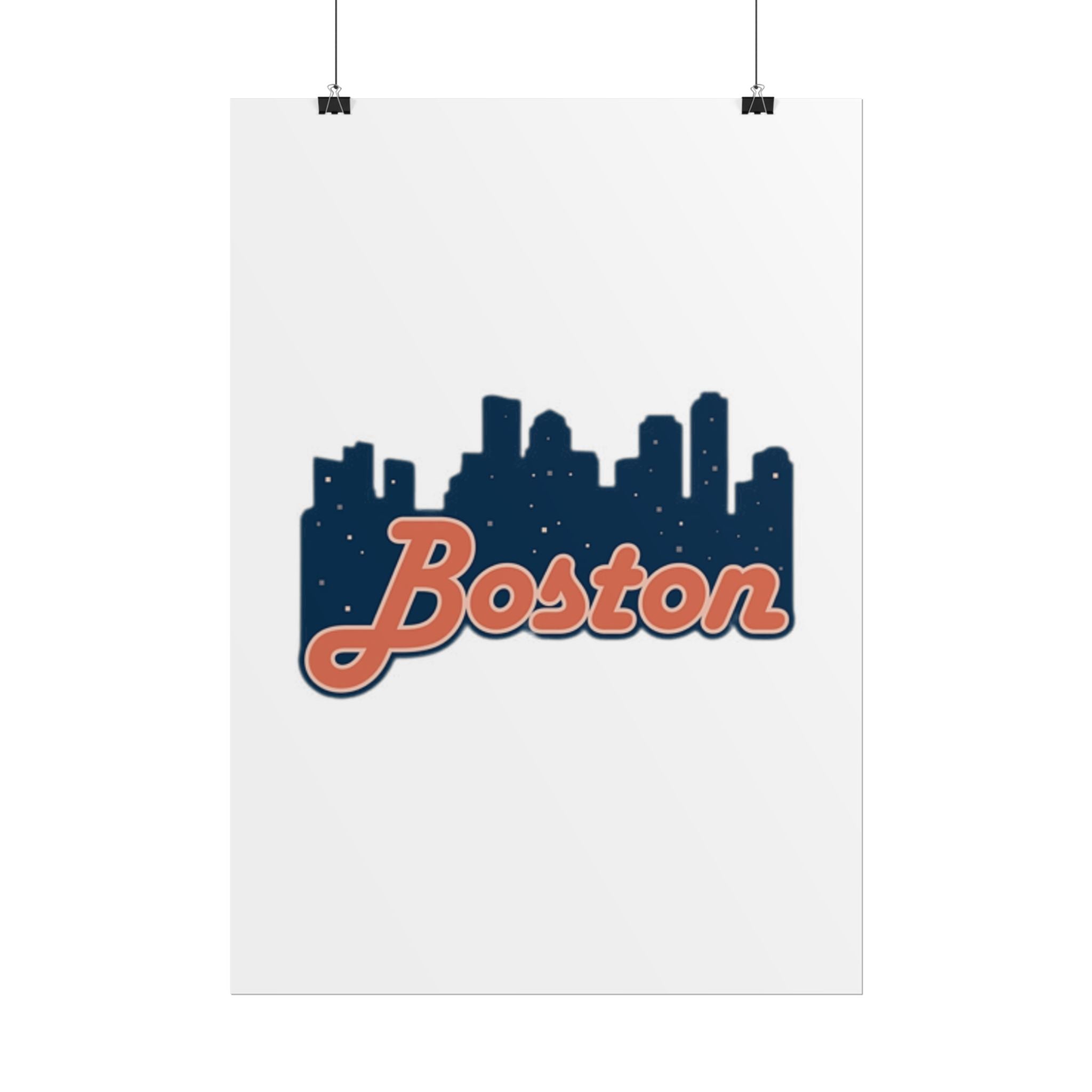 Boston Forever Rolled Poster — City Pride Wall Art