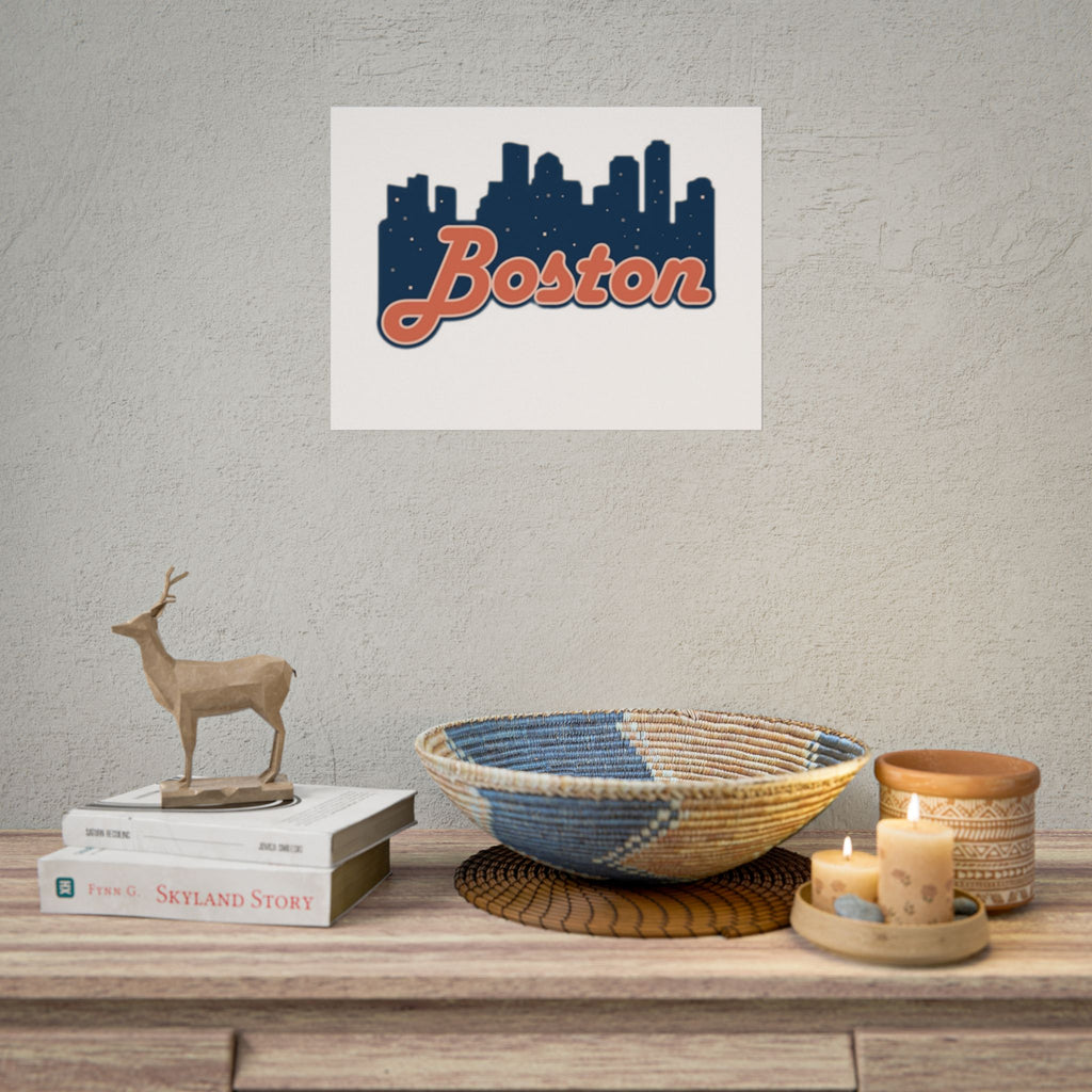 Boston Forever Rolled Poster — City Pride Wall Art