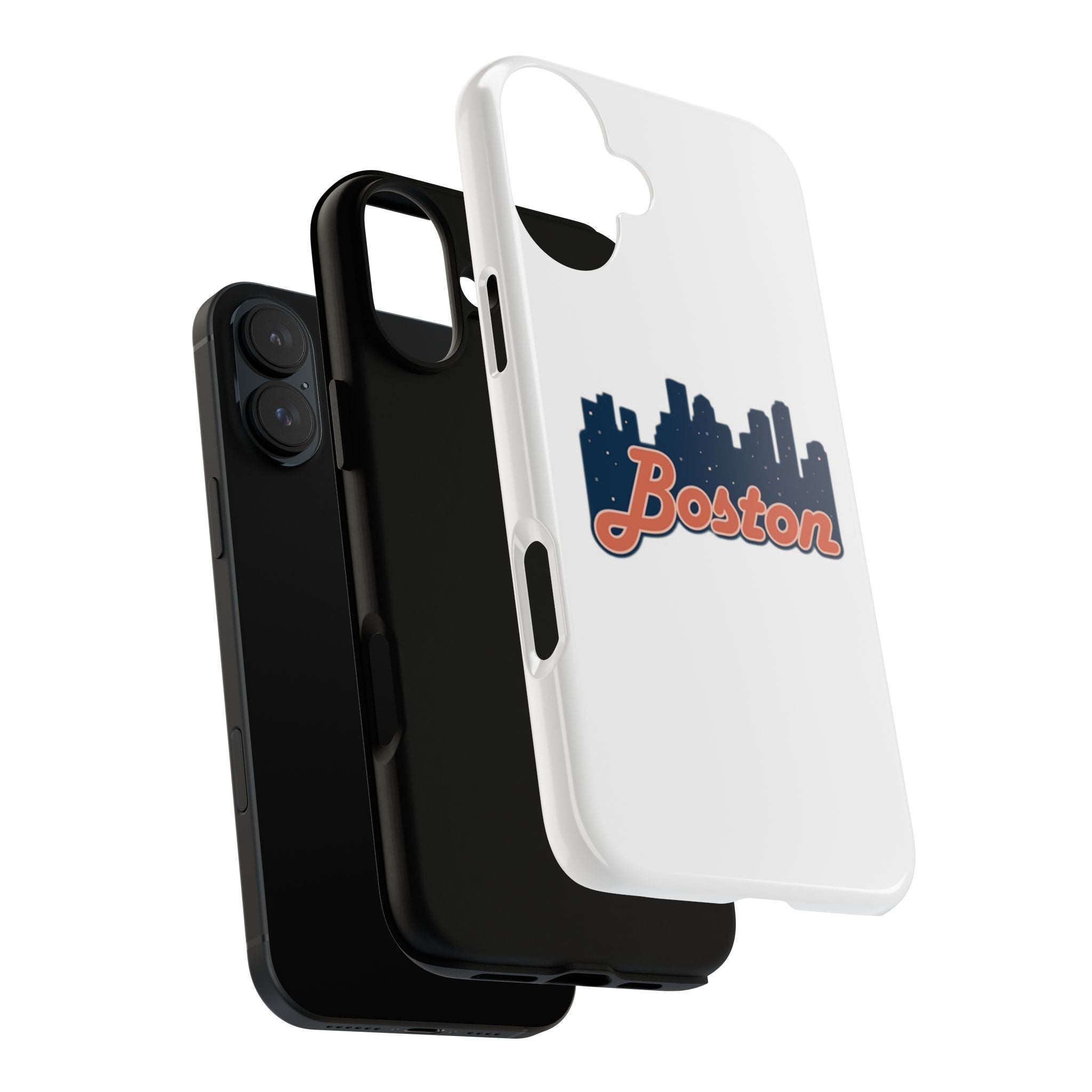 Boston Skyline Tough Phone Case — Vintage Script City Silhouette