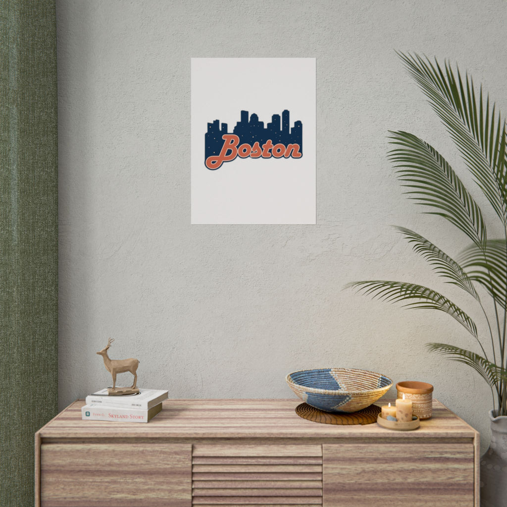 Boston Forever Rolled Poster — City Pride Wall Art