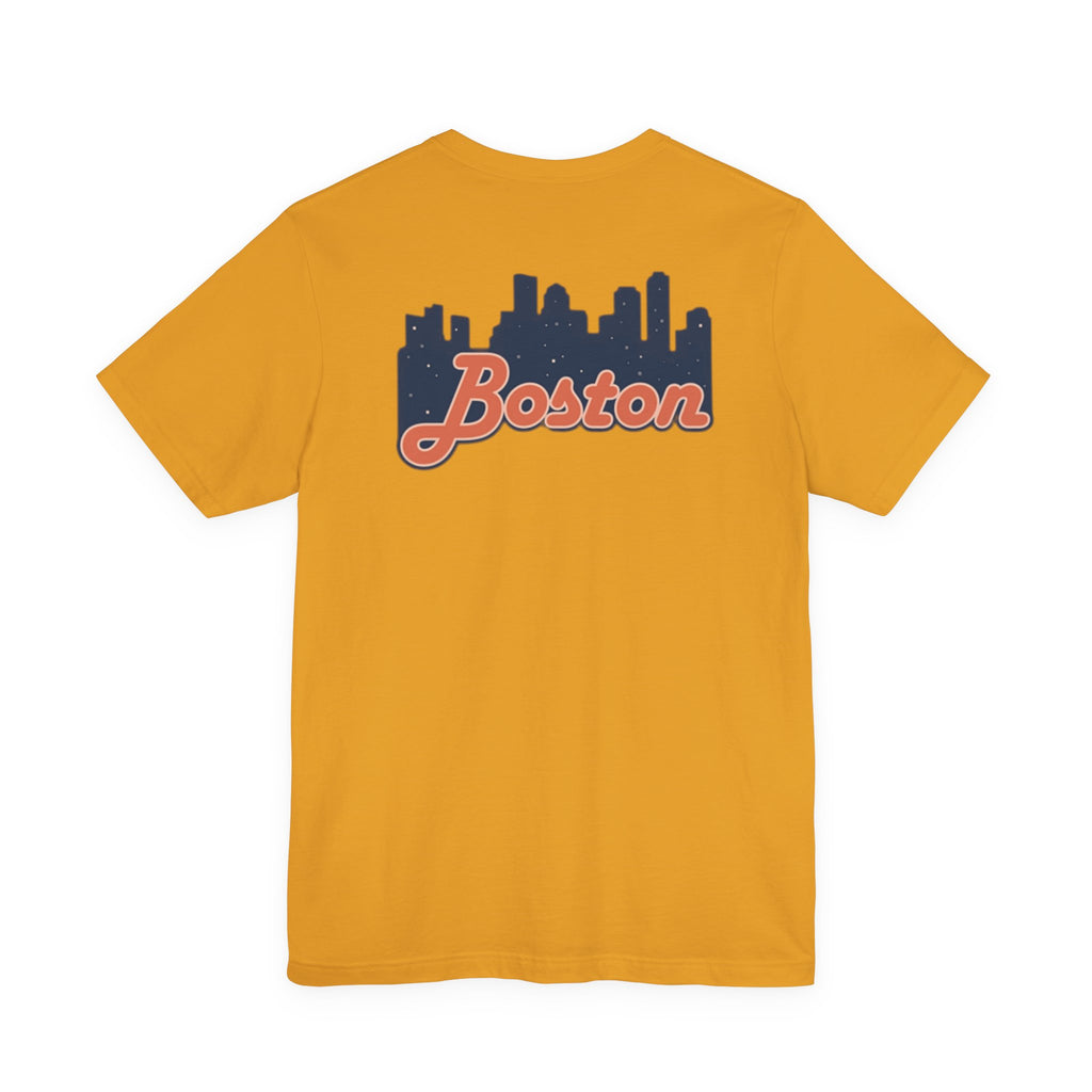 Boston Skyline Tee — Vintage Script City Skyline T-Shirt