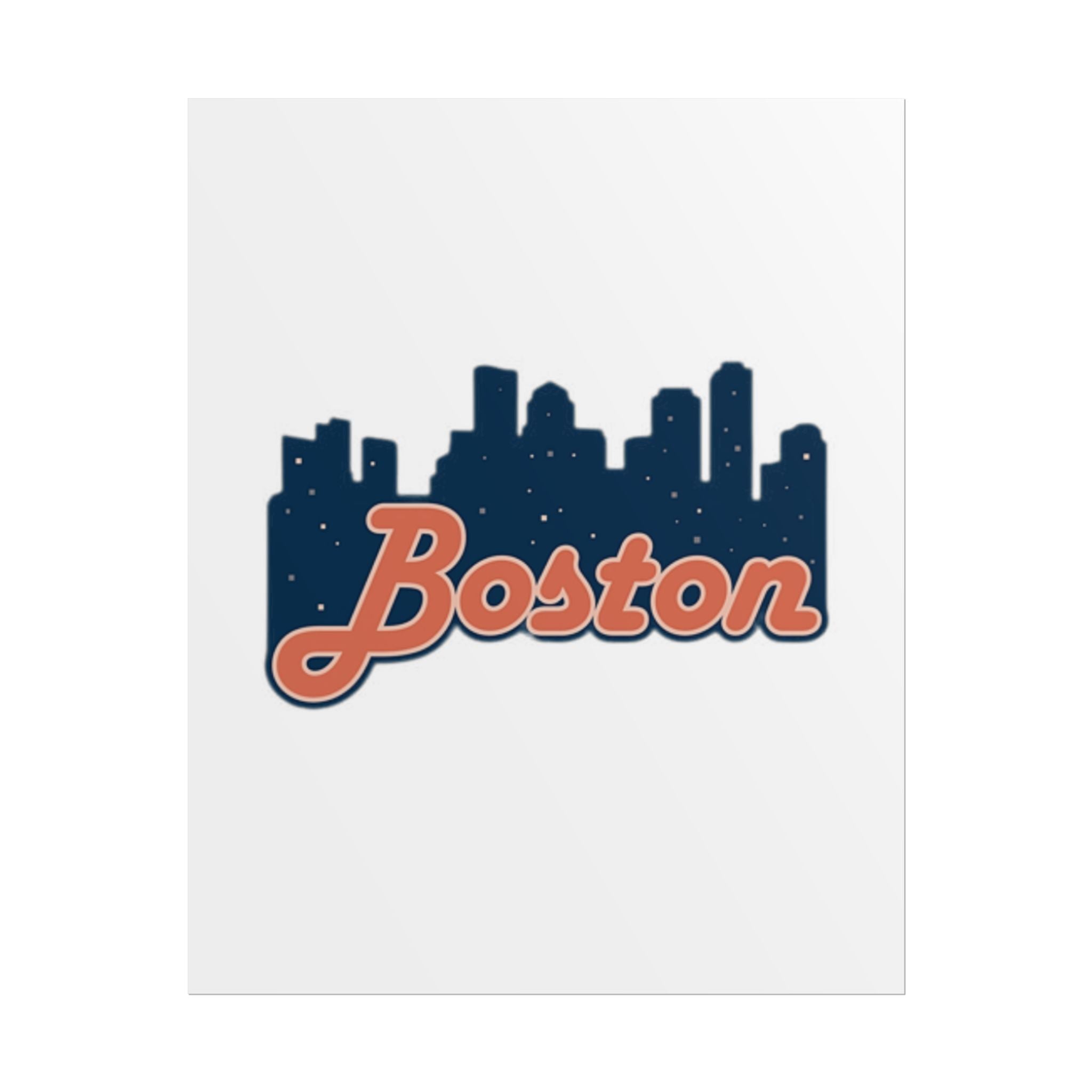Boston Forever Rolled Poster — City Pride Wall Art