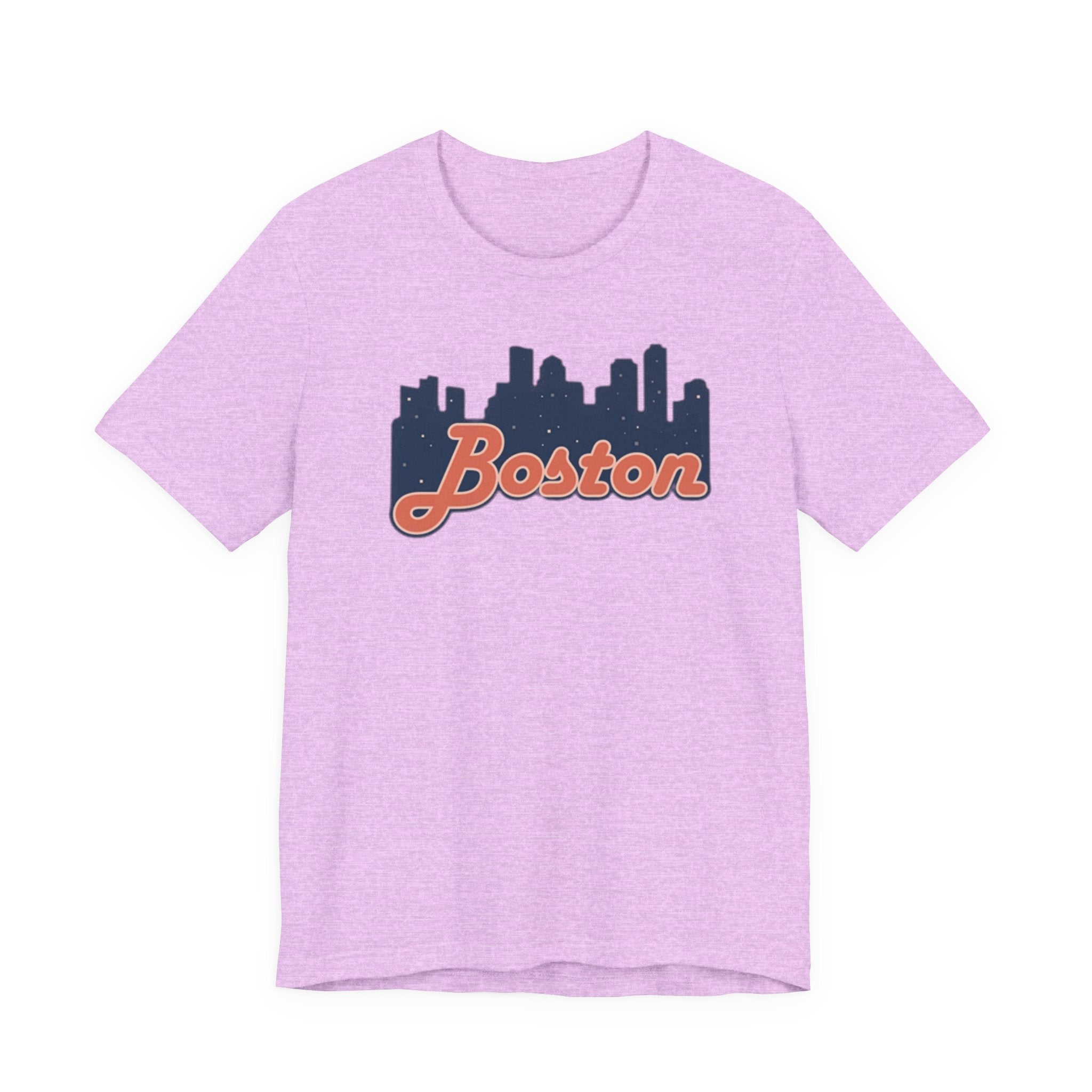 Boston Skyline Tee — Vintage Script City Skyline T-Shirt