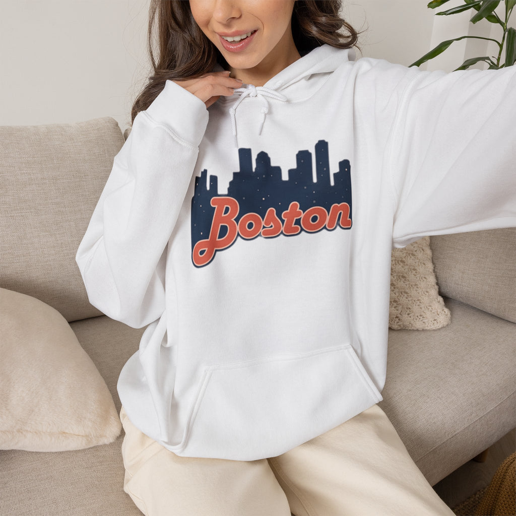 Boston Forever Hoodie — Boston Logo Hooded Sweatshirt
