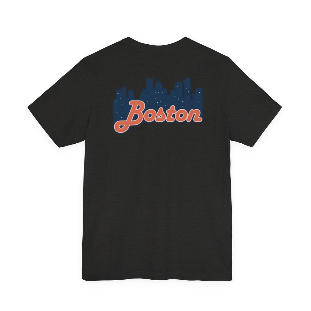 Boston Skyline Tee — Vintage Script City Skyline T-Shirt