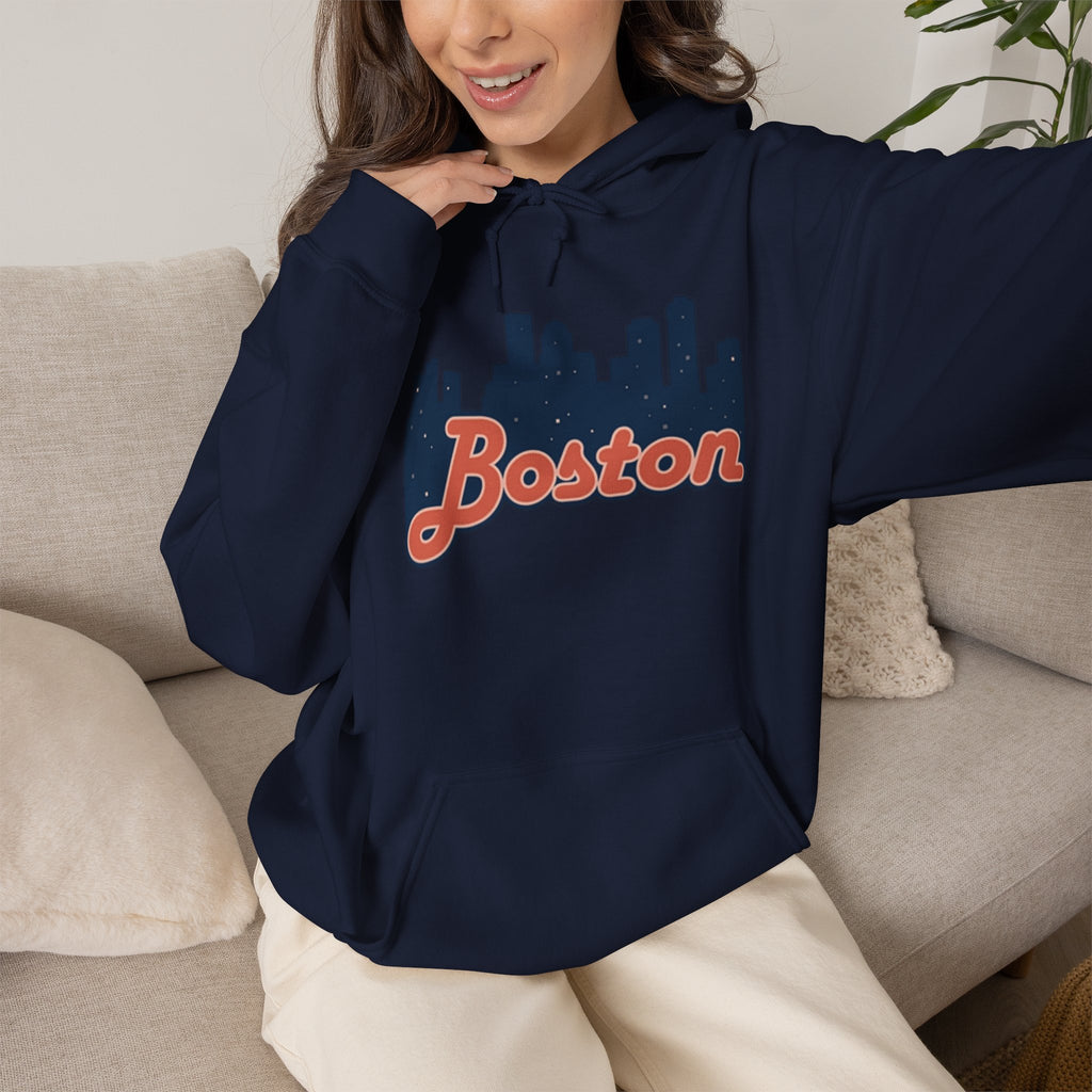 Boston Forever Hoodie — Boston Logo Hooded Sweatshirt