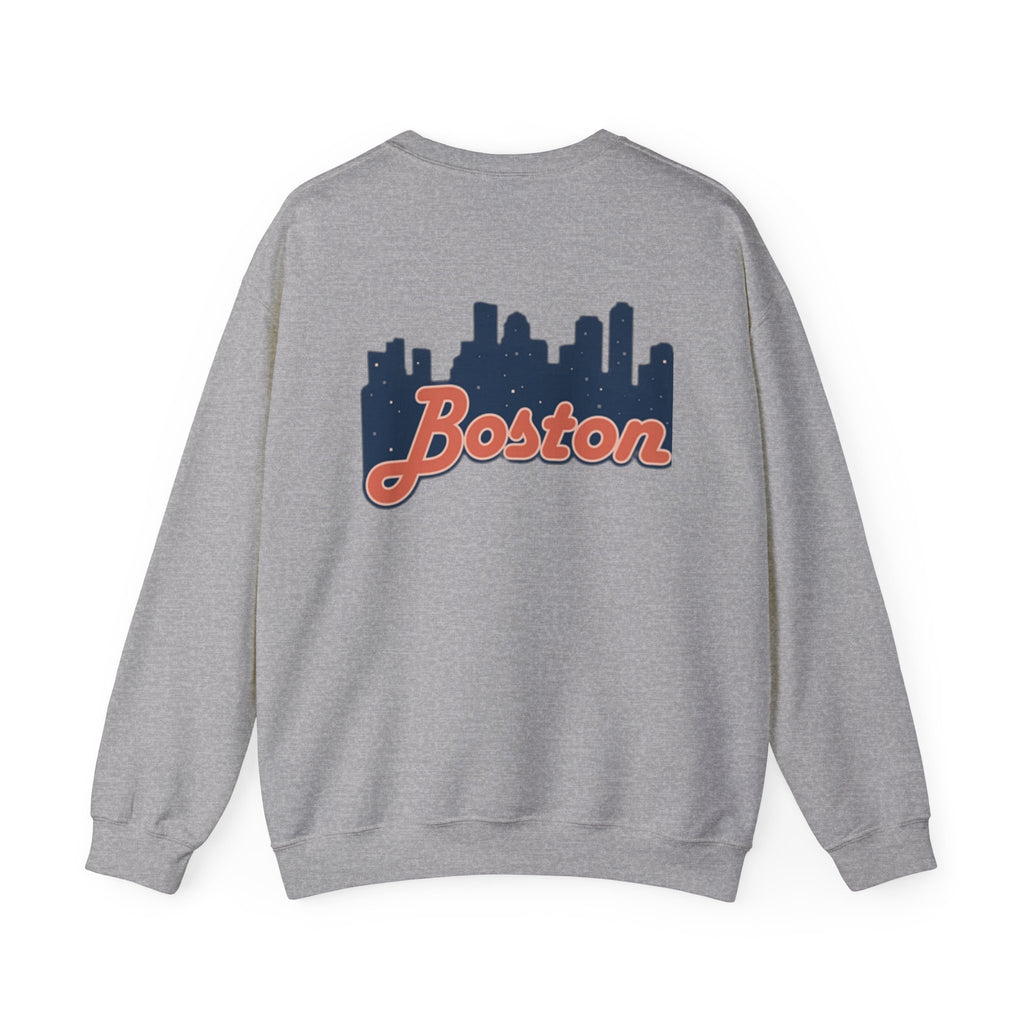 Boston Skyline Sweatshirt – Retro Script City Crewneck