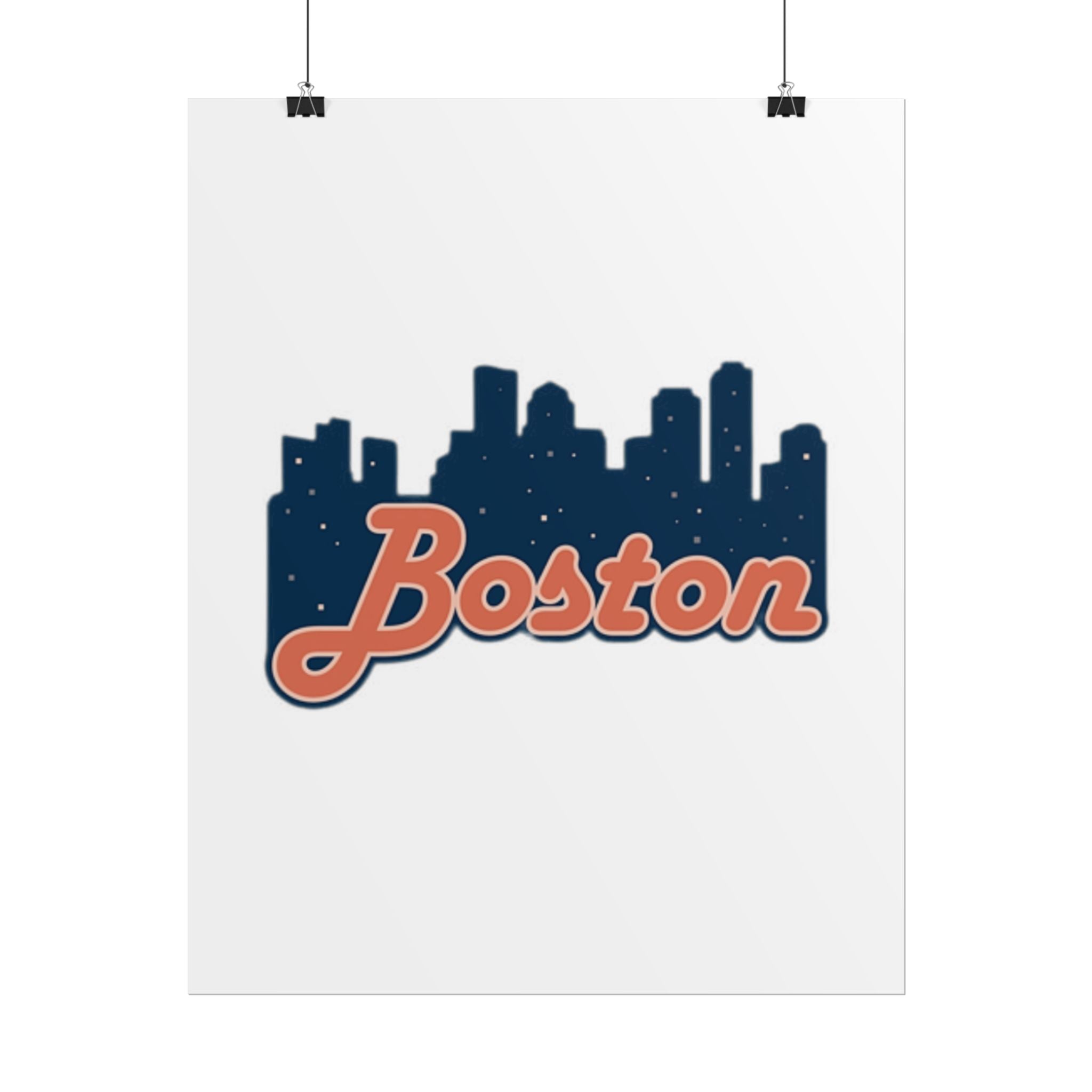 Boston Forever Rolled Poster — City Pride Wall Art
