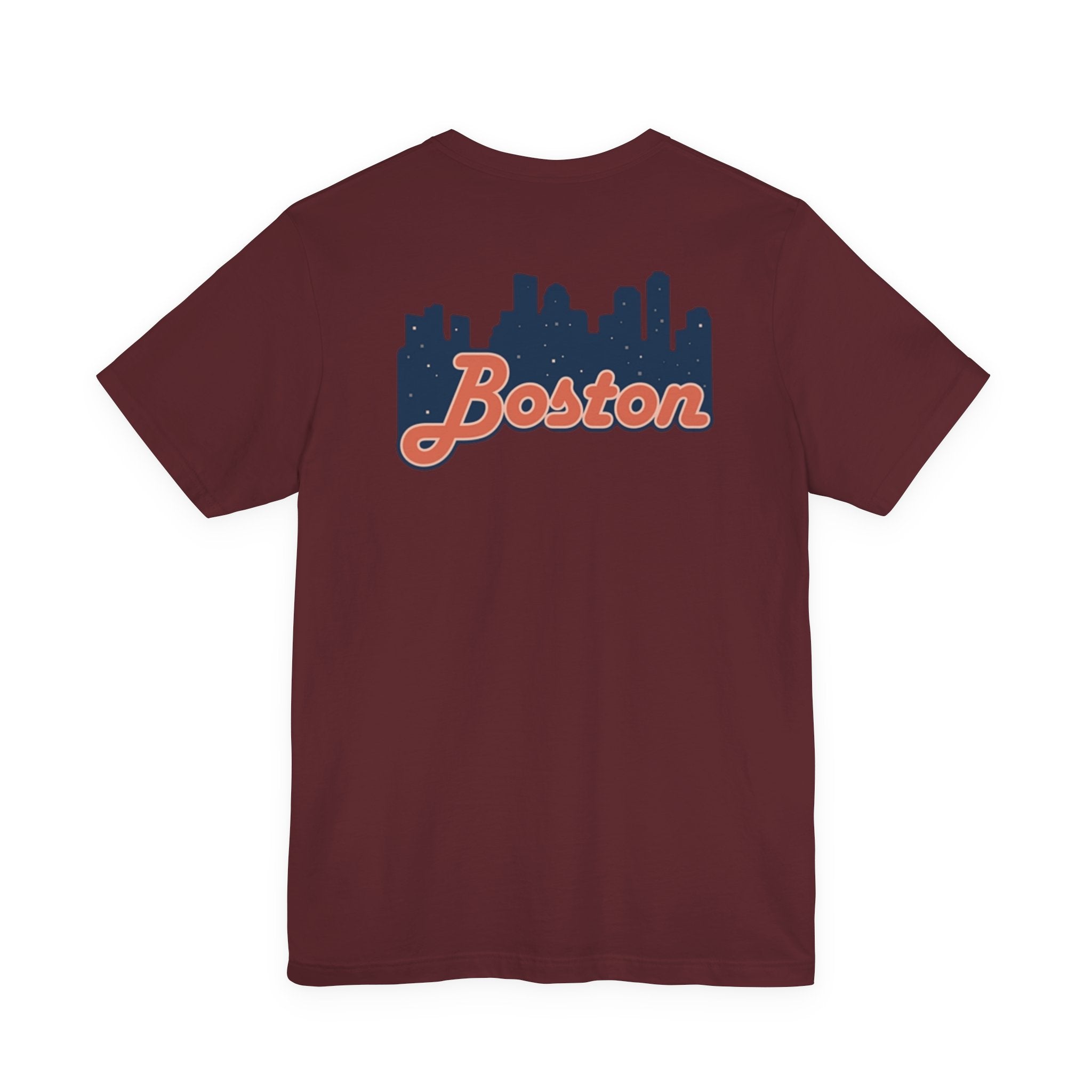 Boston Skyline Tee — Vintage Script City Skyline T-Shirt