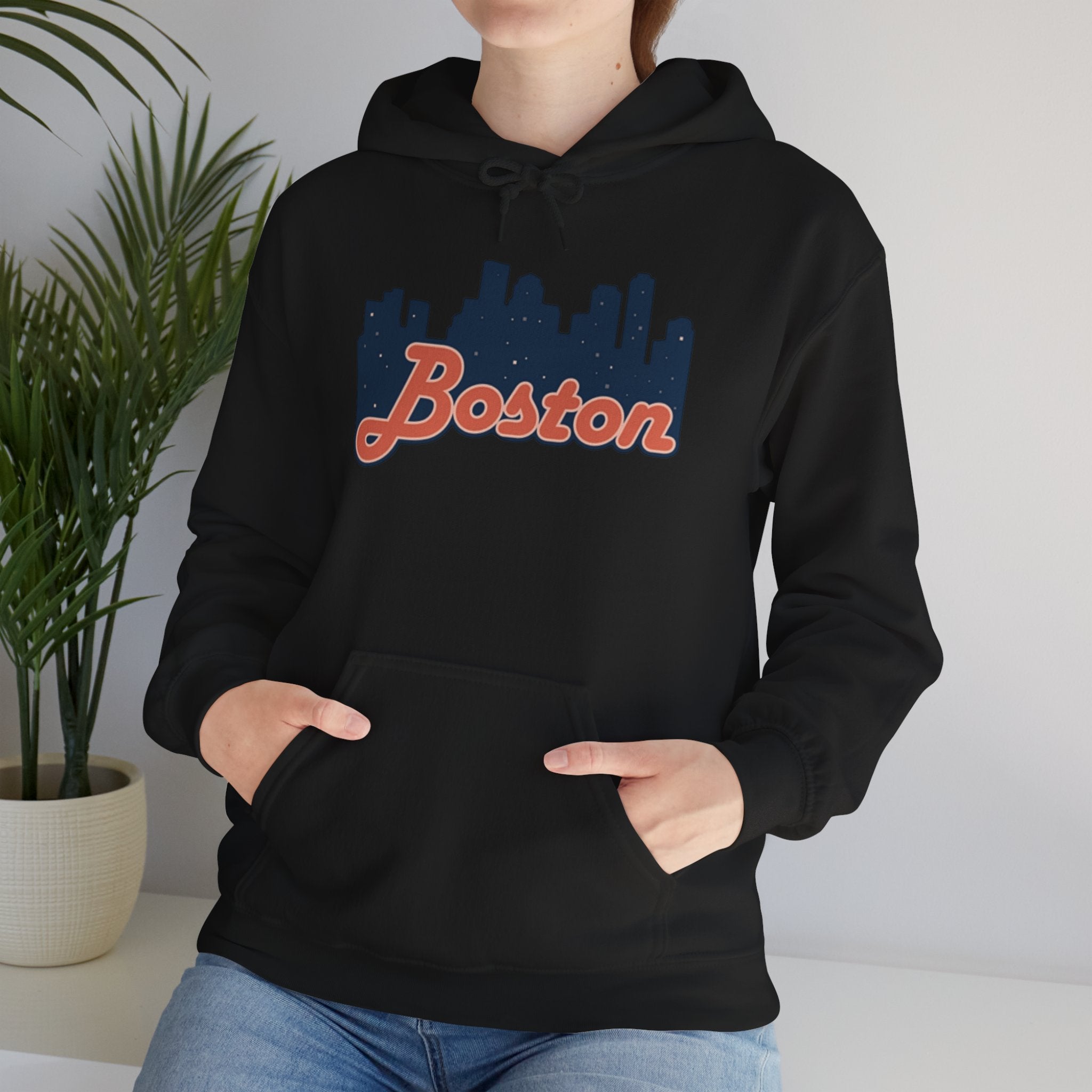 Boston Forever Hoodie — Boston Logo Hooded Sweatshirt
