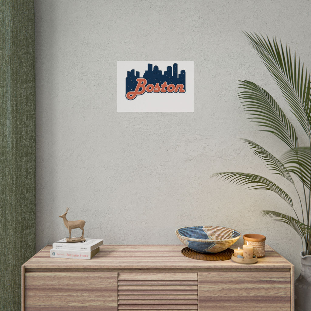 Boston Forever Rolled Poster — City Pride Wall Art
