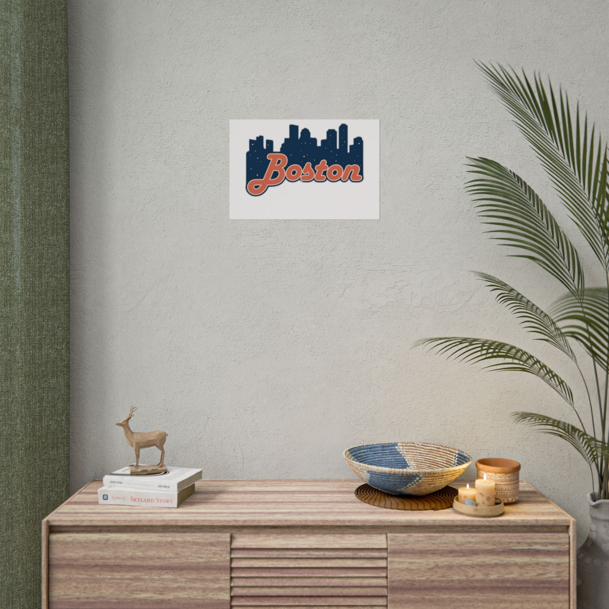 Boston Forever Rolled Poster — City Pride Wall Art