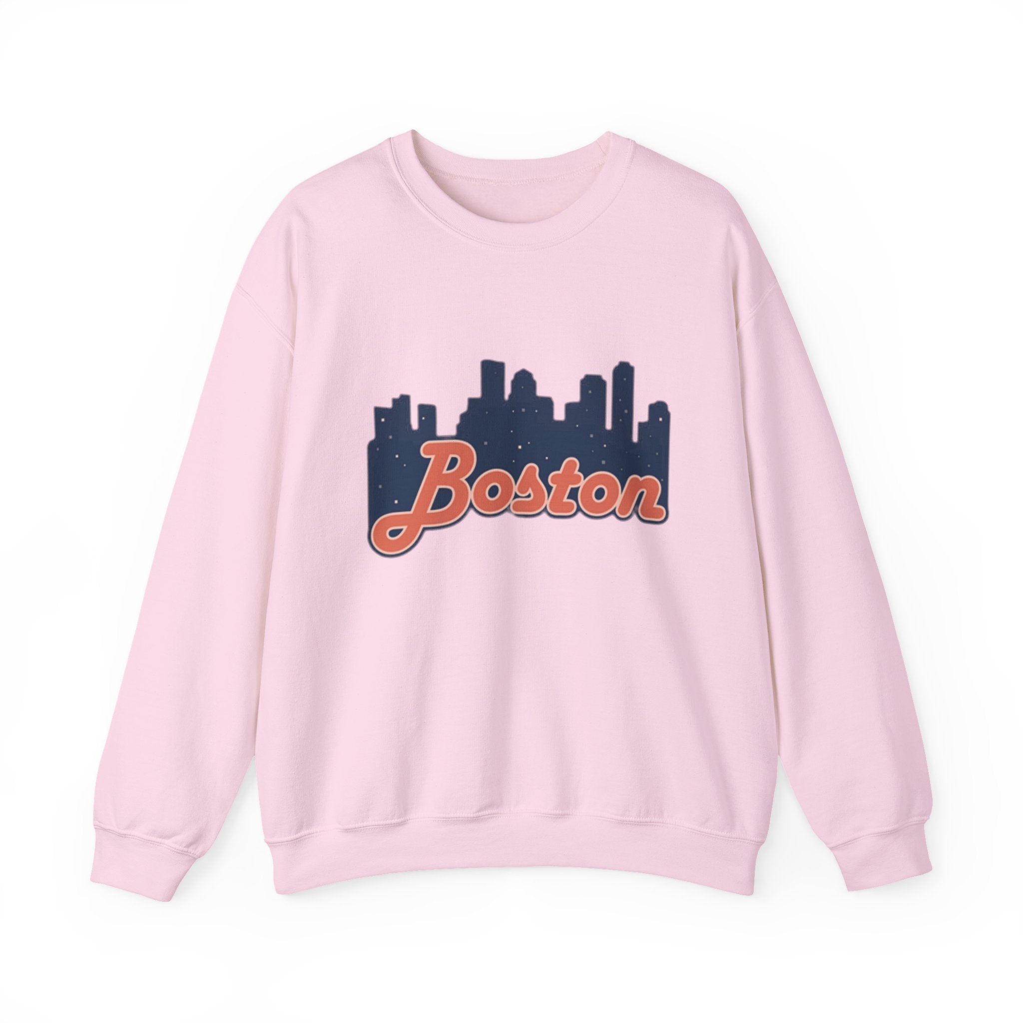 Boston Skyline Sweatshirt – Retro Script City Crewneck