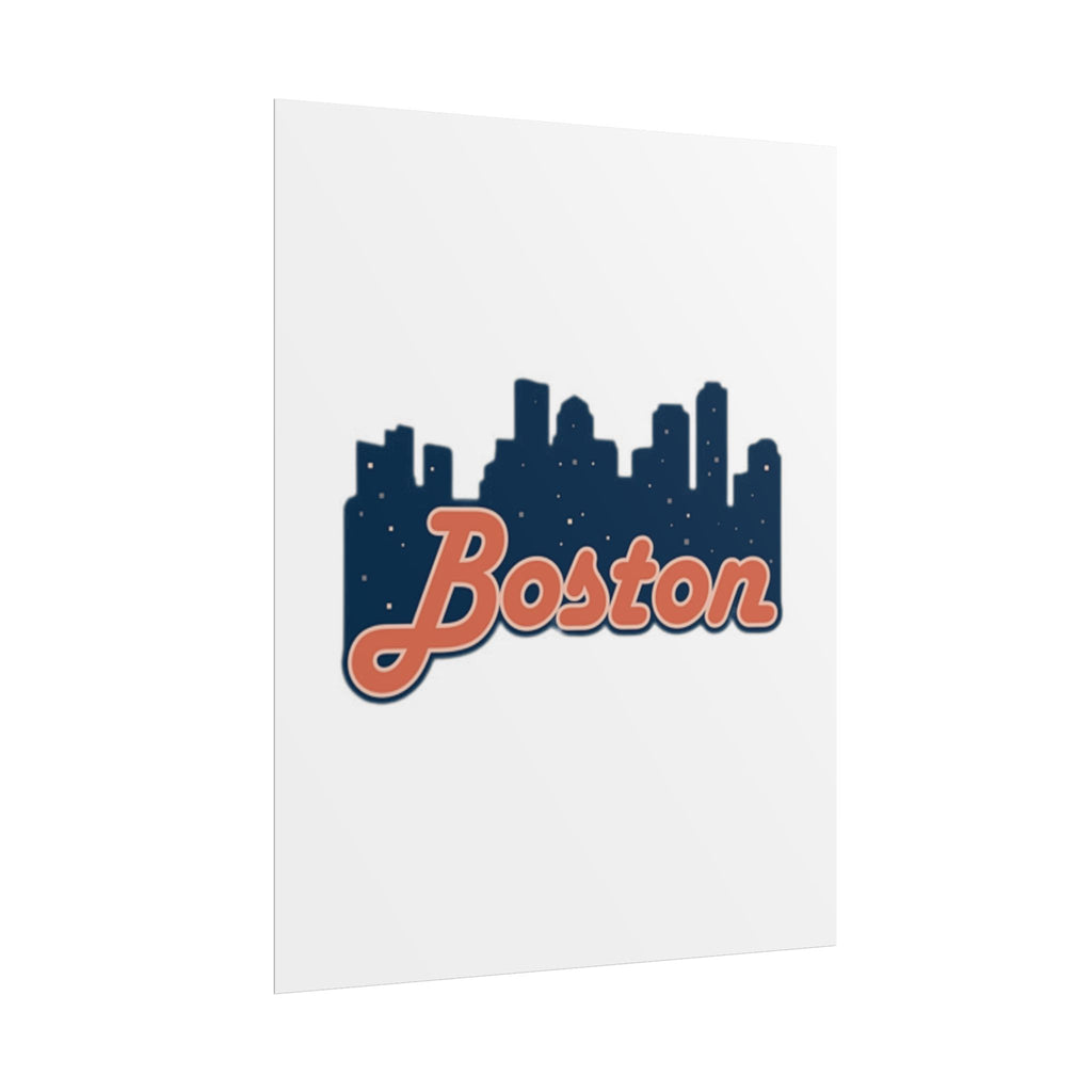 Boston Forever Rolled Poster — City Pride Wall Art