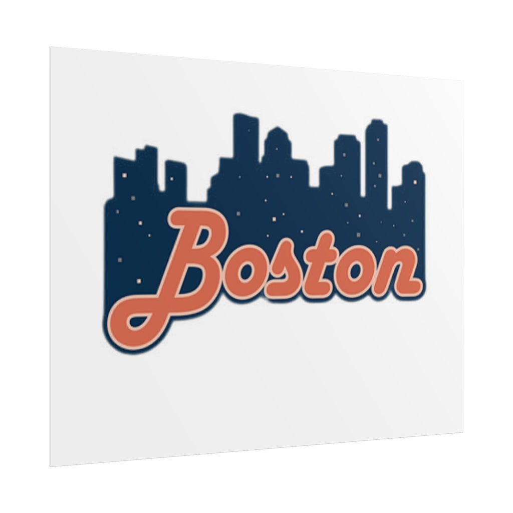 Boston Forever Rolled Poster — City Pride Wall Art