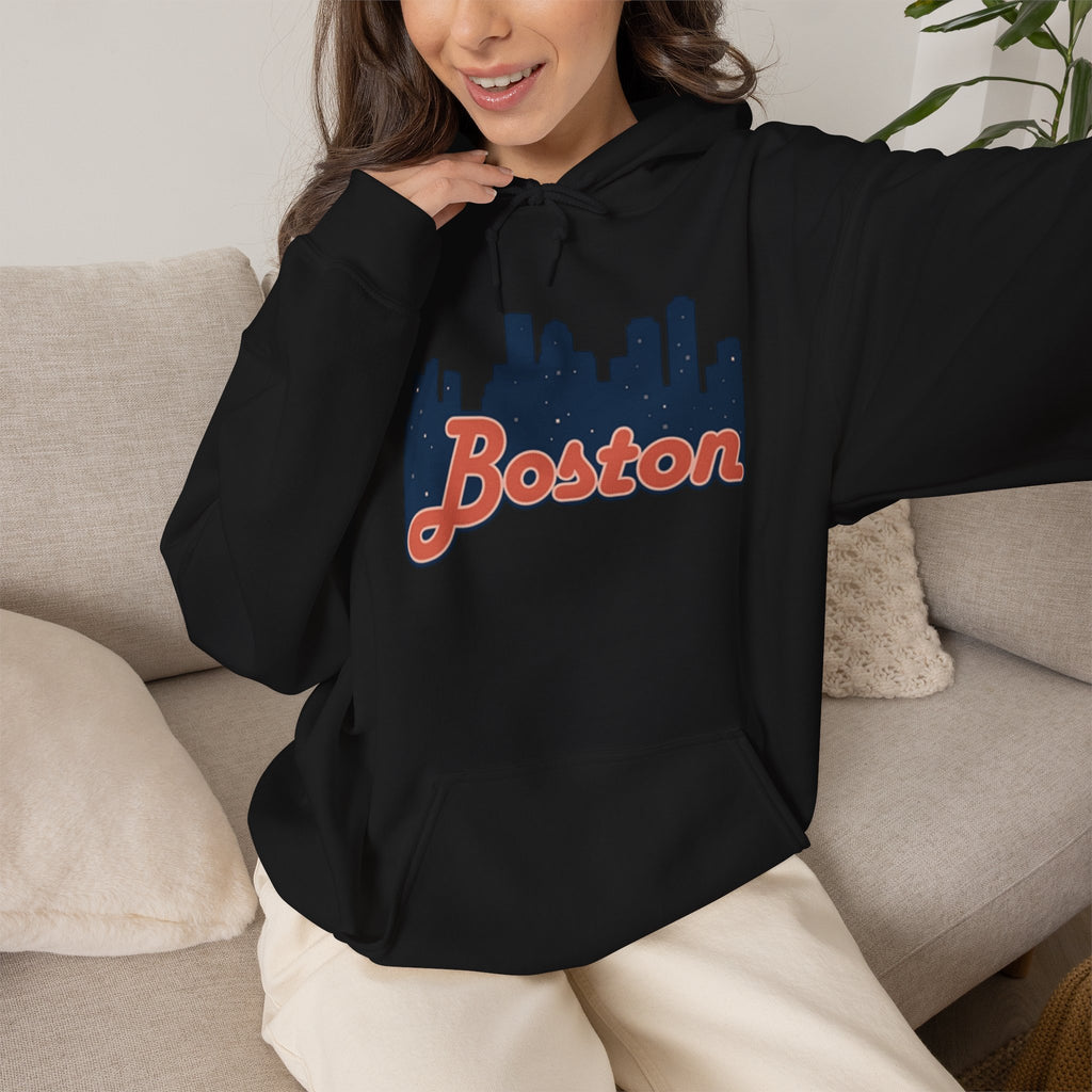 Boston Forever Hoodie — Boston Logo Hooded Sweatshirt