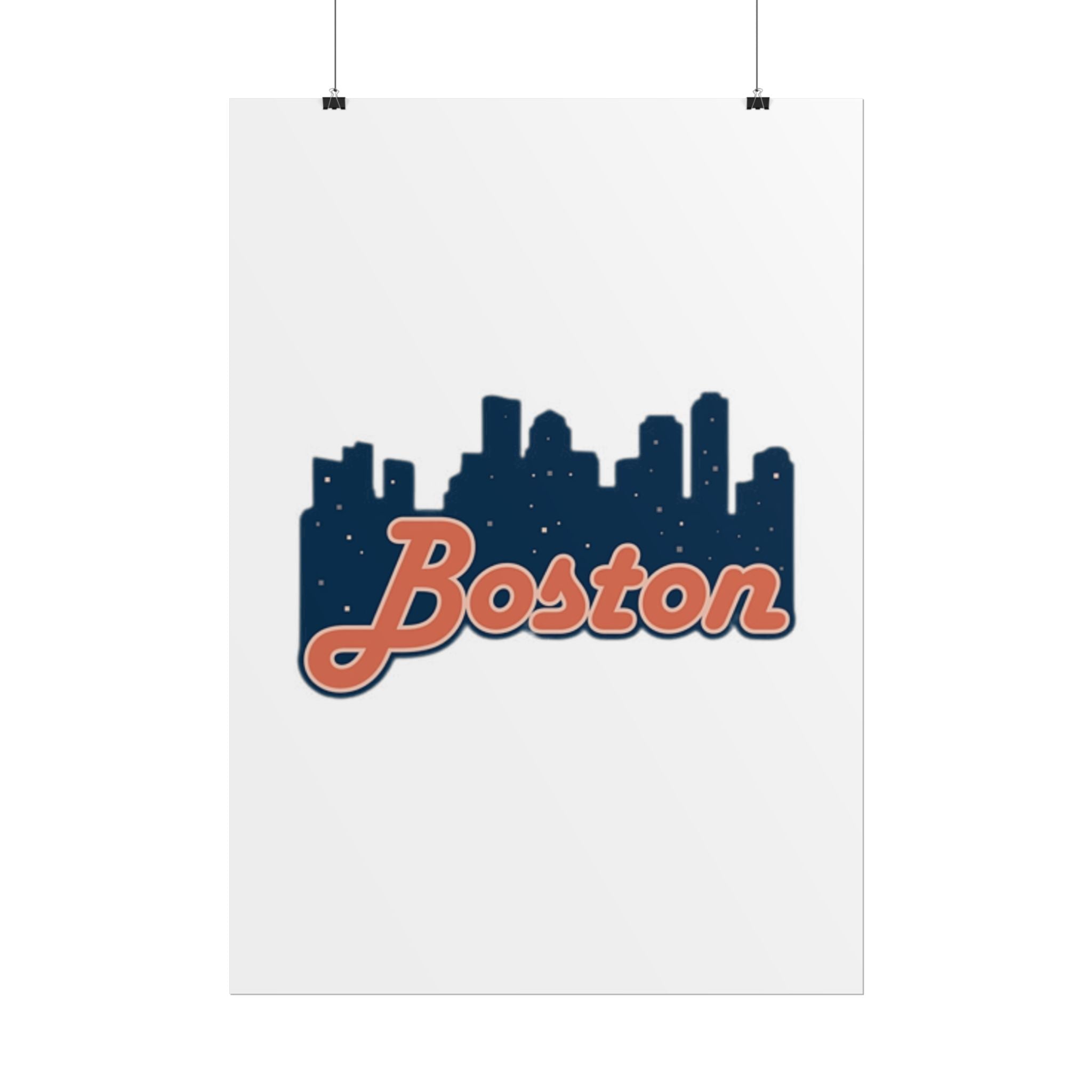 Boston Forever Rolled Poster — City Pride Wall Art