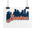 Boston Forever Rolled Poster — City Pride Wall Art
