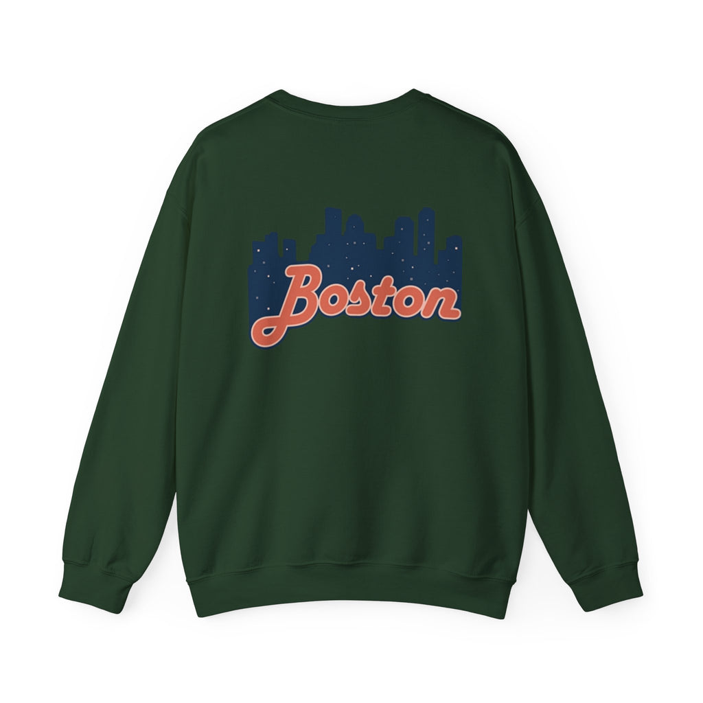 Boston Skyline Sweatshirt – Retro Script City Crewneck