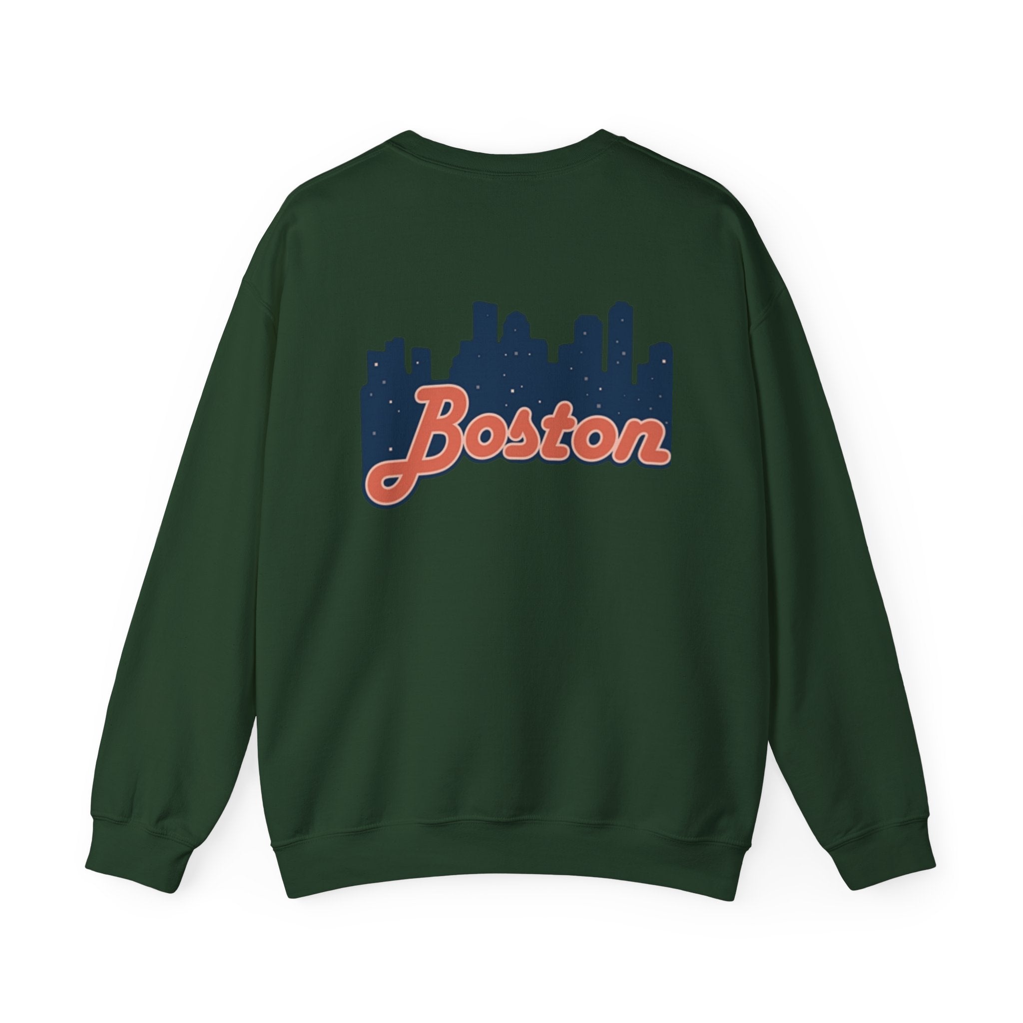 Boston Skyline Sweatshirt – Retro Script City Crewneck