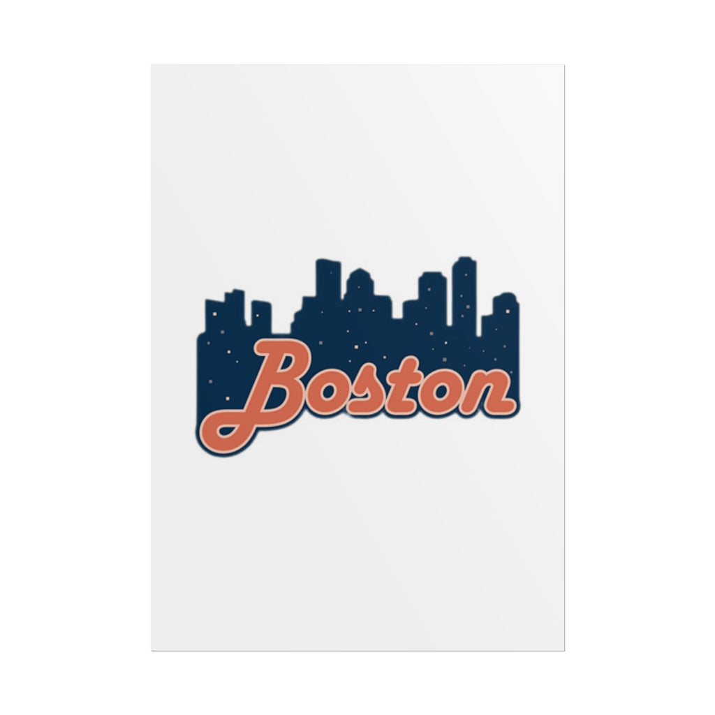 Boston Forever Rolled Poster — City Pride Wall Art