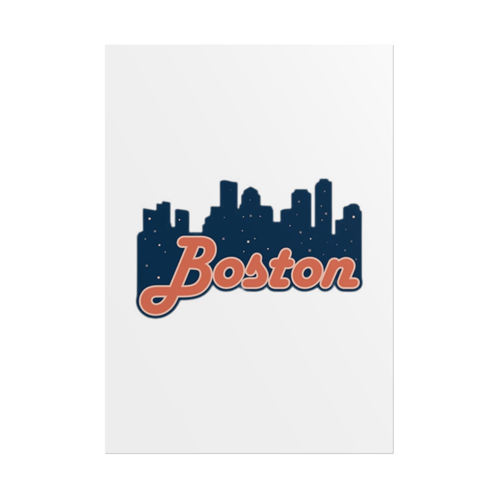 Boston Forever Rolled Poster — City Pride Wall Art