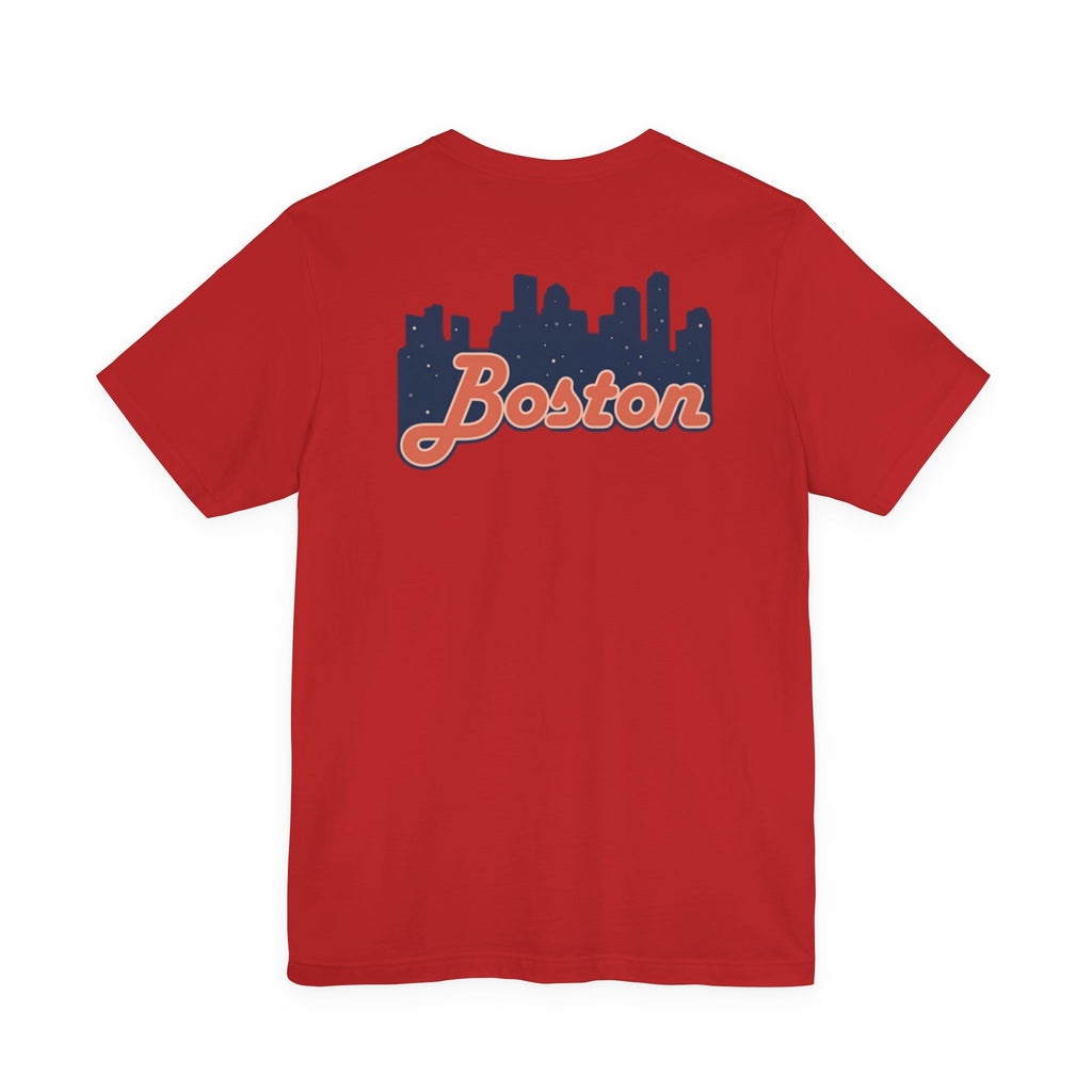 Boston Skyline Tee — Vintage Script City Skyline T-Shirt
