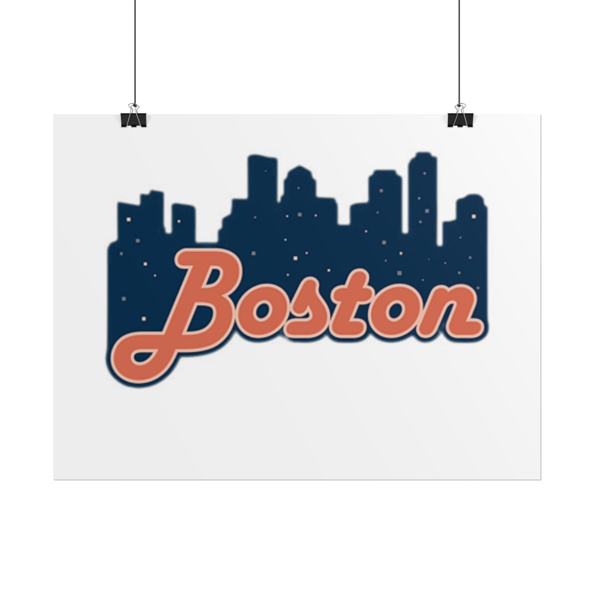 Boston Forever Rolled Poster — City Pride Wall Art