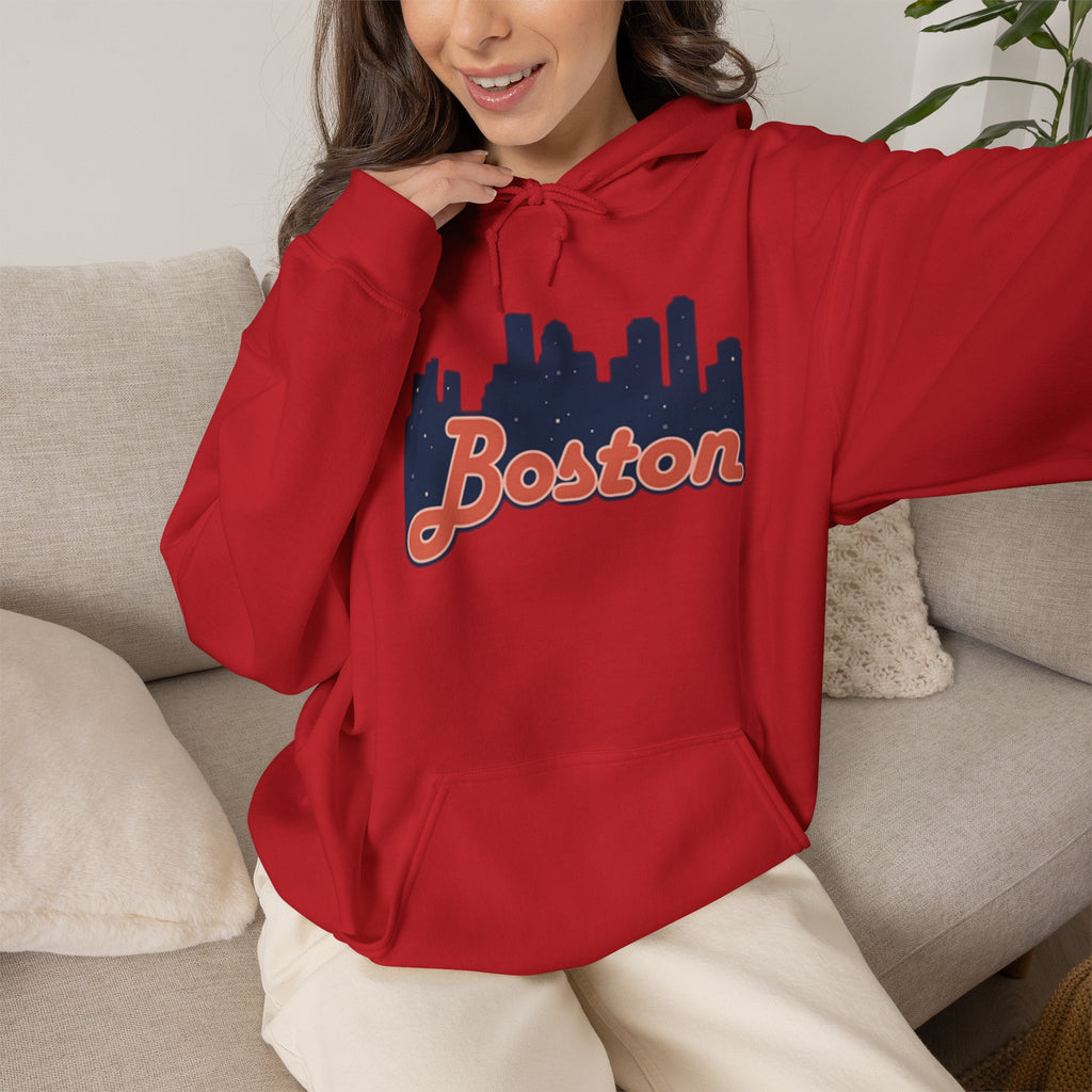 Boston Forever Hoodie — Boston Logo Hooded Sweatshirt