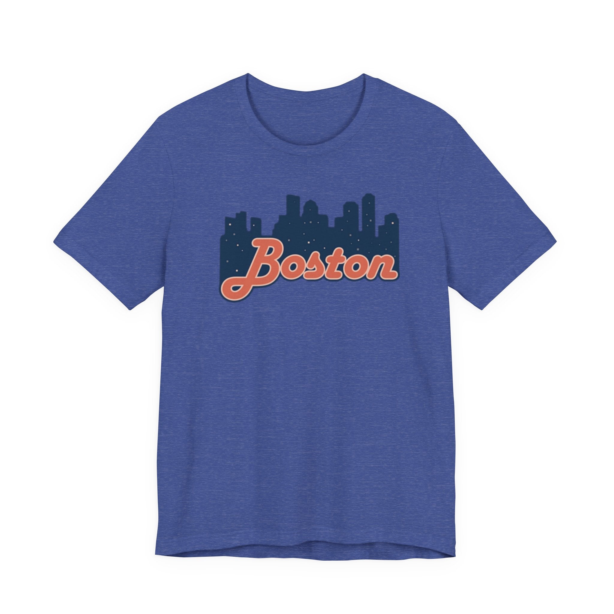 Boston Skyline Tee — Vintage Script City Skyline T-Shirt
